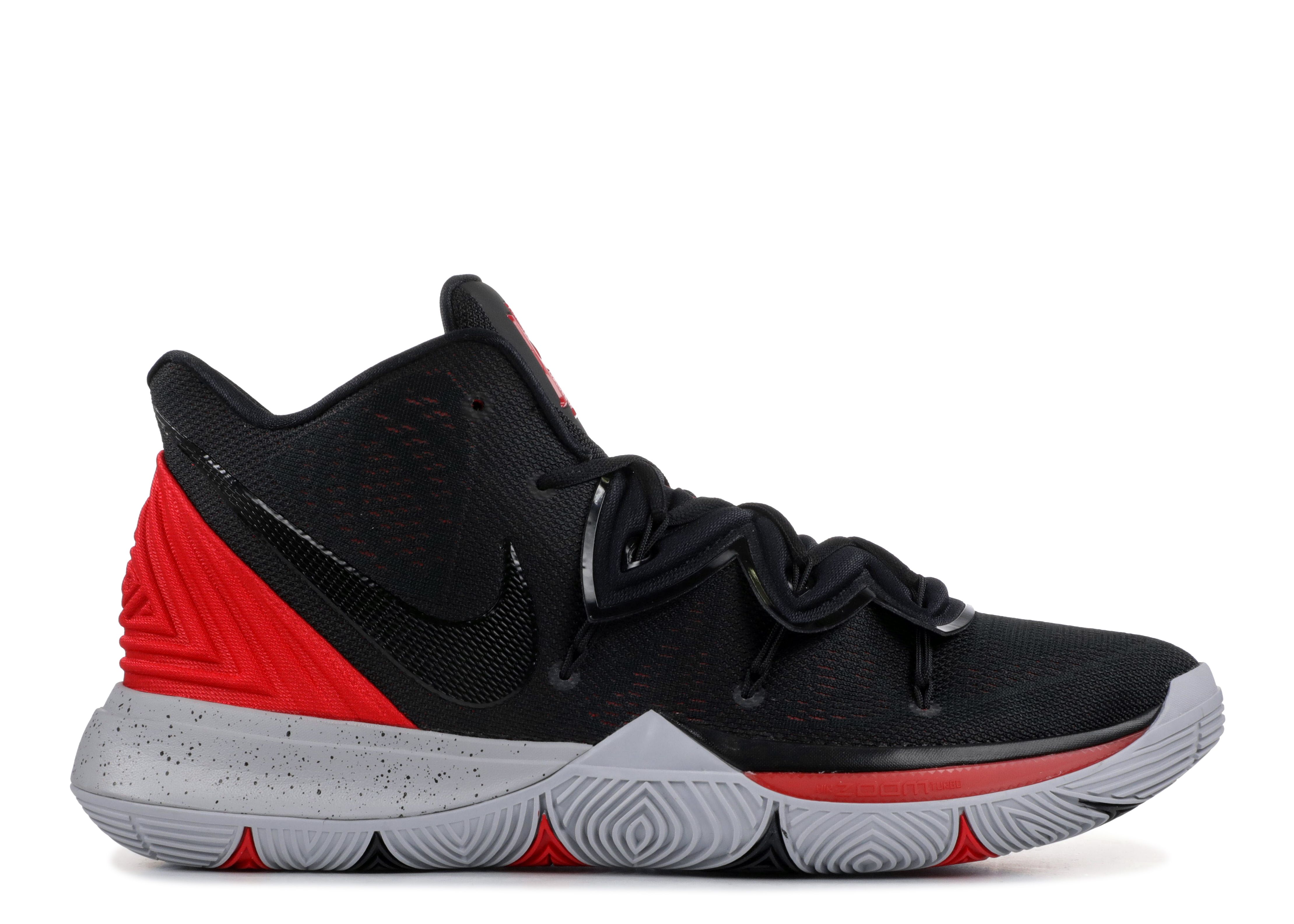 nike kyrie 5 red and black