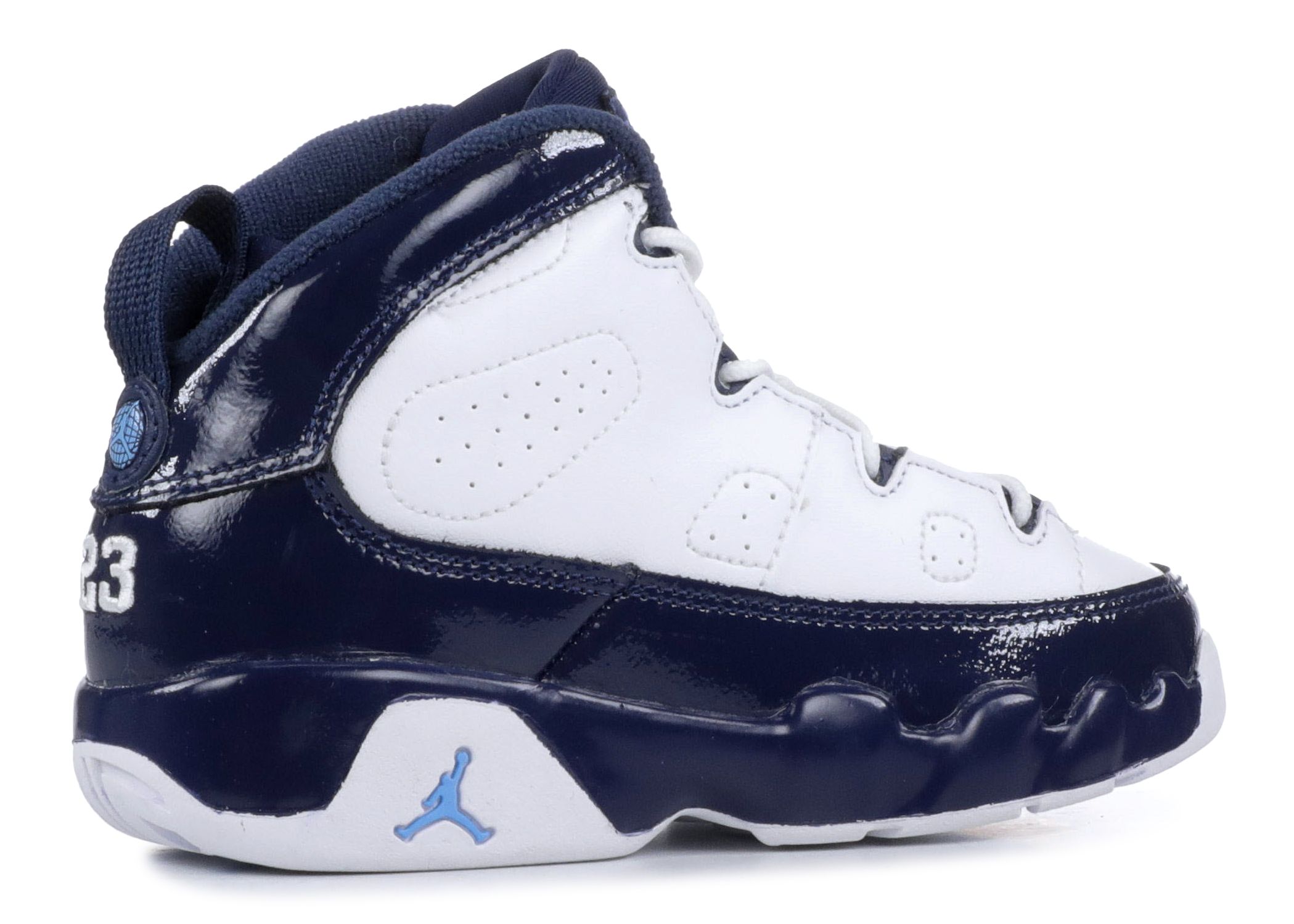 Retro 9 navy sales blue and white