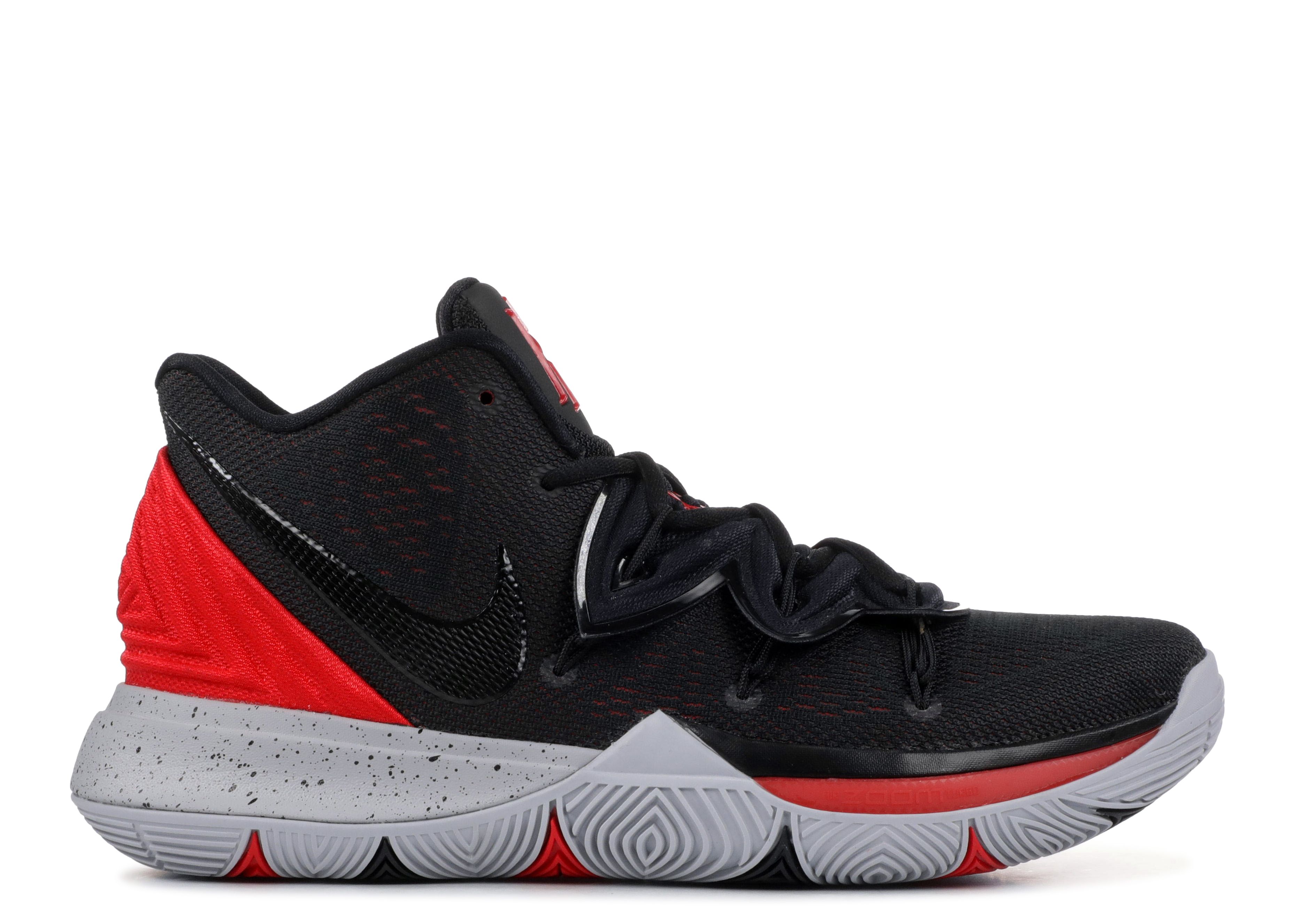 red and black kyrie 5
