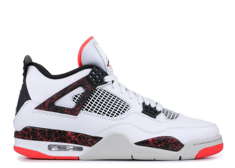 Jordan AIR JORDAN 4 RETRO - Zapatillas altas - white/fire red