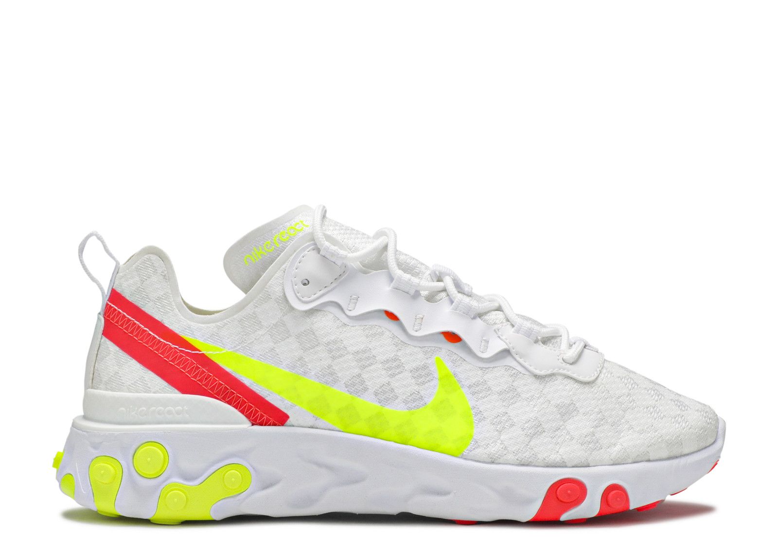 Nike react element 55 premium black crimson  and  volt best sale