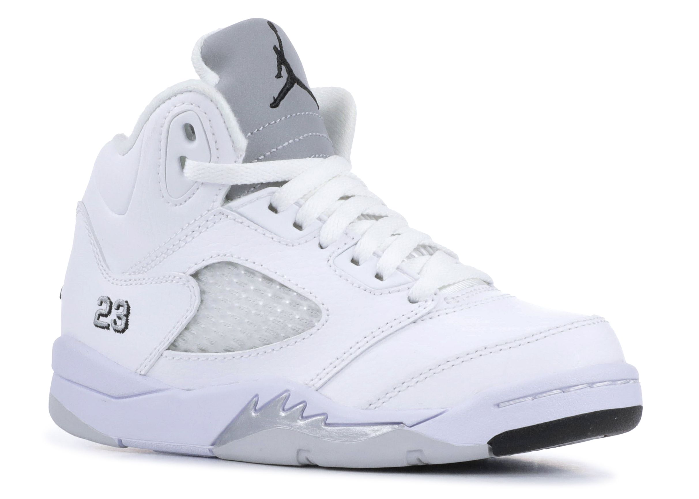 Jordan 5 Retro PS 'Metallic White' - Air Jordan - 440889 130