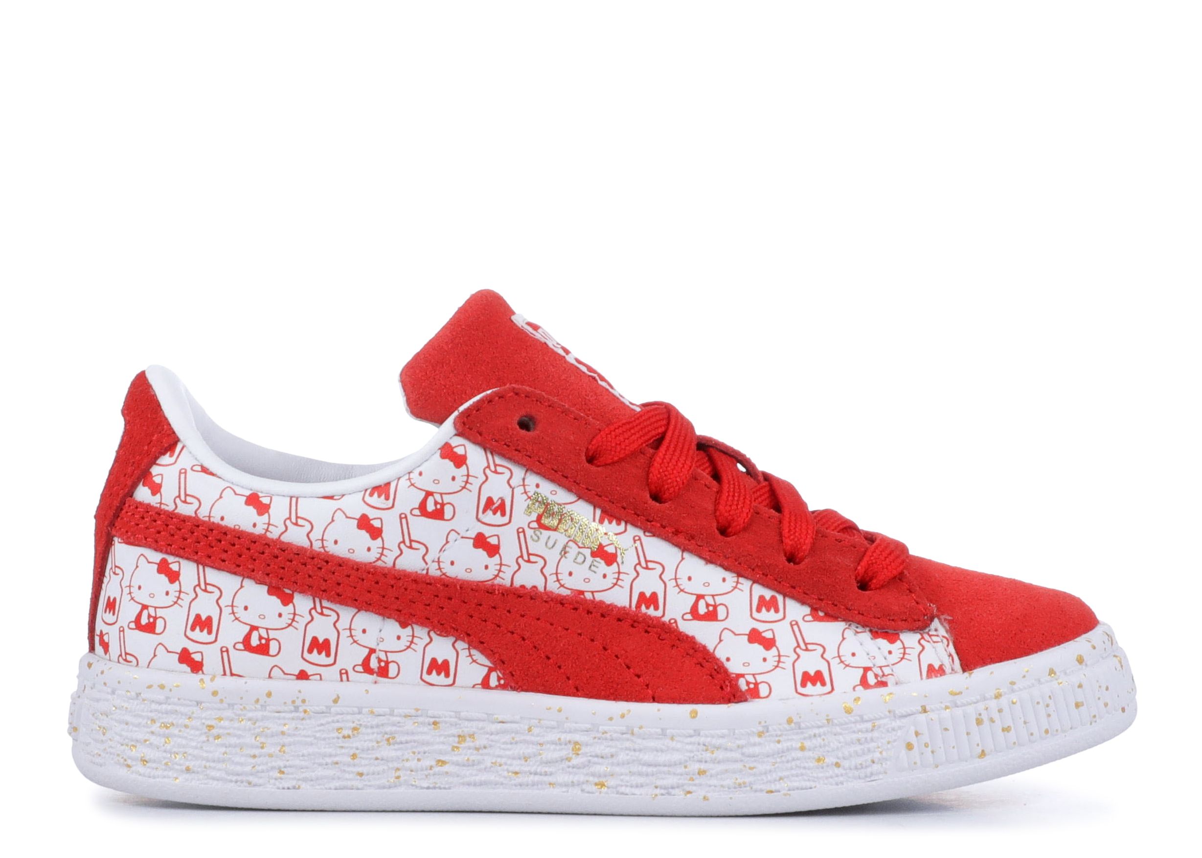 Hello Kitty X Suede Classic PS 'Bright Red' - Puma - 366464