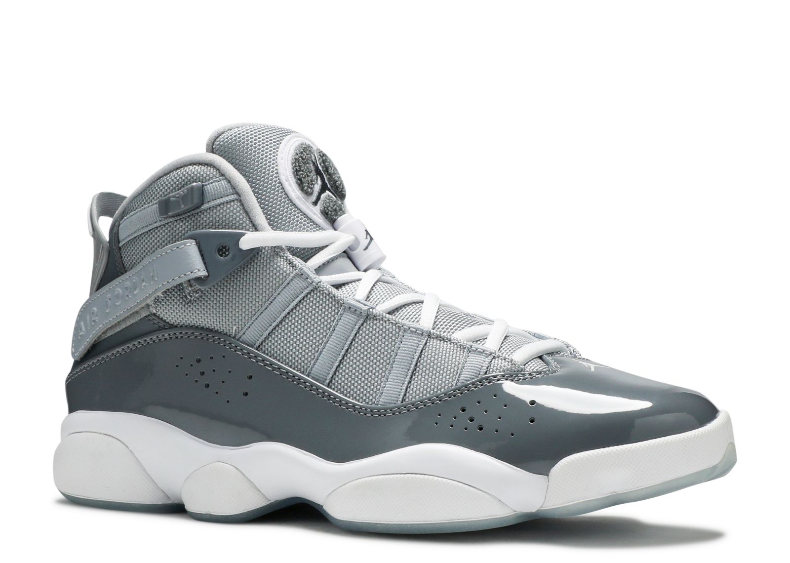 jordan 6 rings grey and white