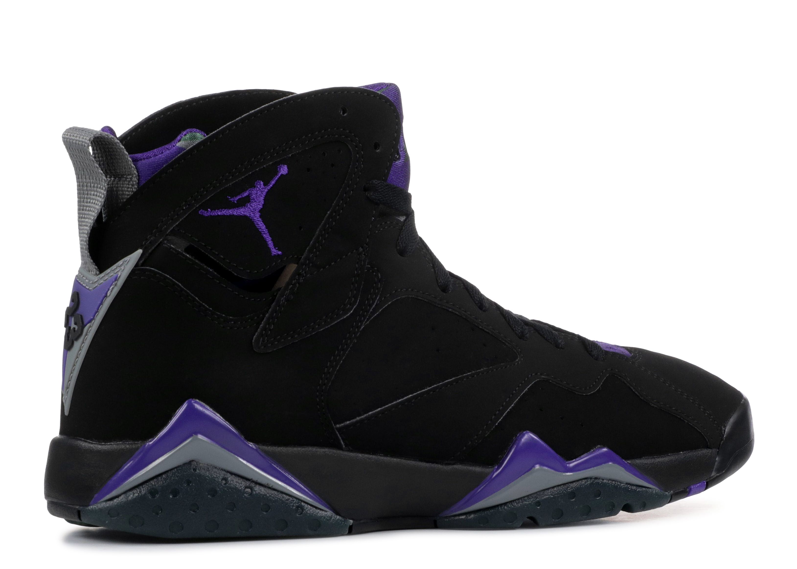 retro jordan 7 black and purple