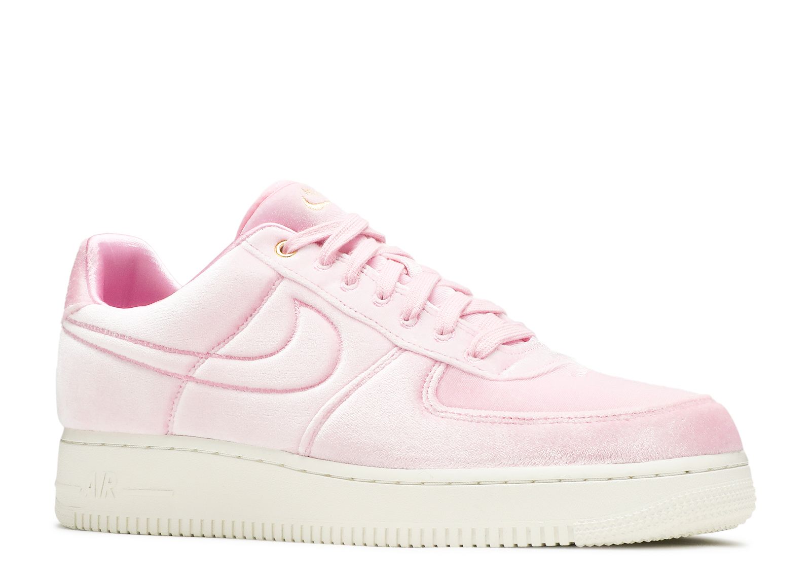 Nike Air Force 1 Low Pink/Metallic Silver Sneakers Size Women's 7.5 CJ1646  600
