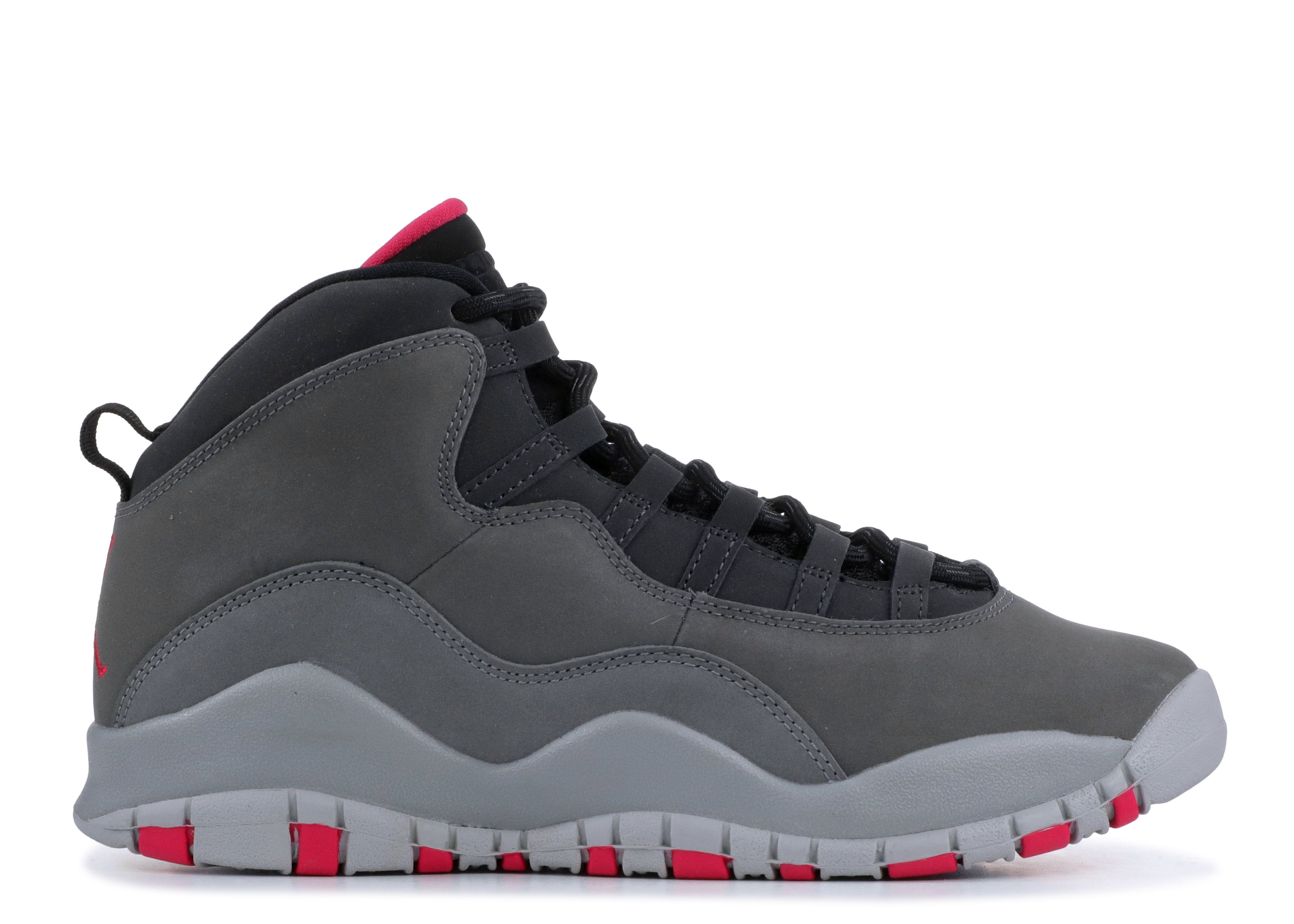 grey and pink jordan 10