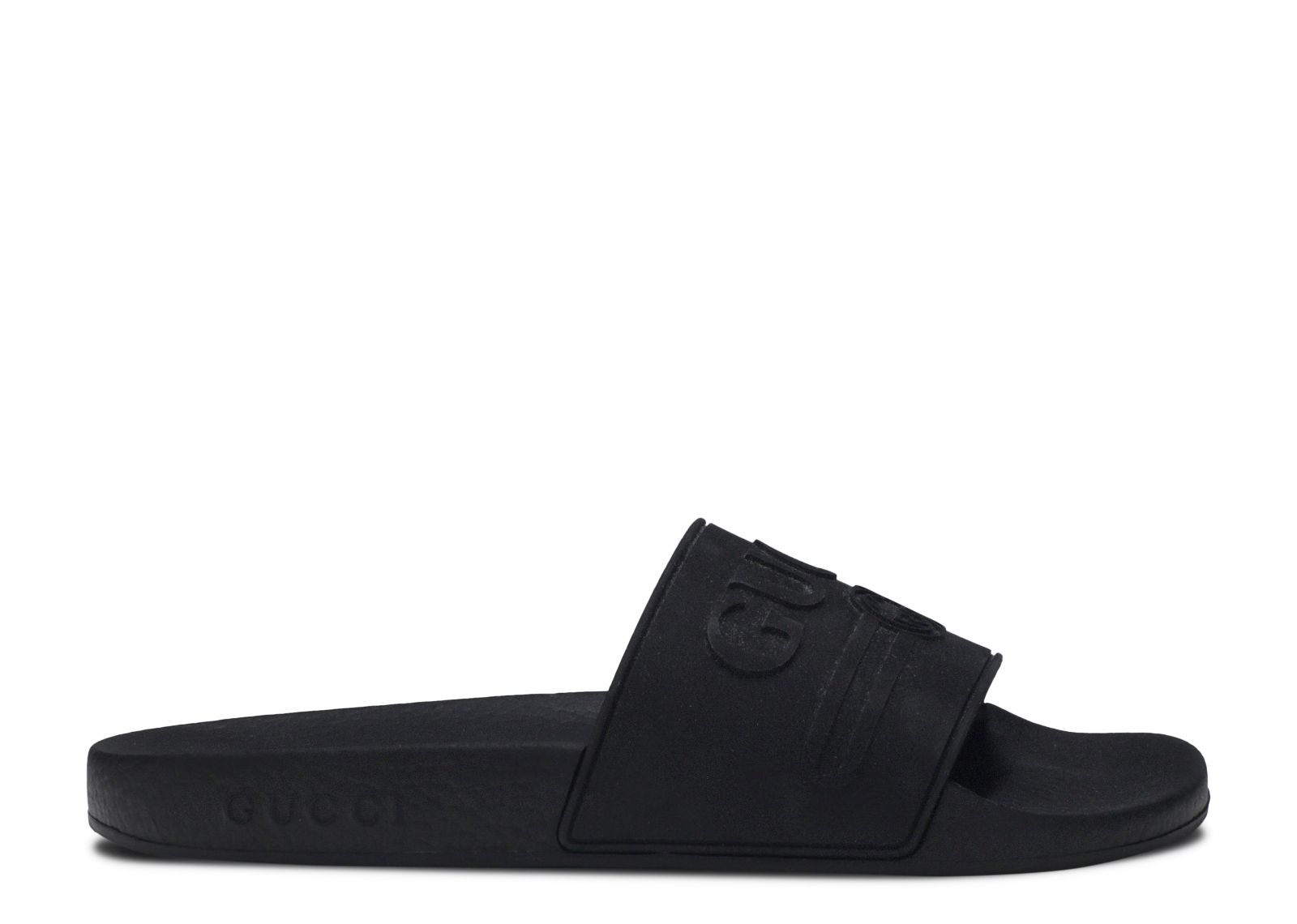 Gucci Wmns Logo Rubber Slide 'Black' - Gucci - 525140 JCZ00 1031