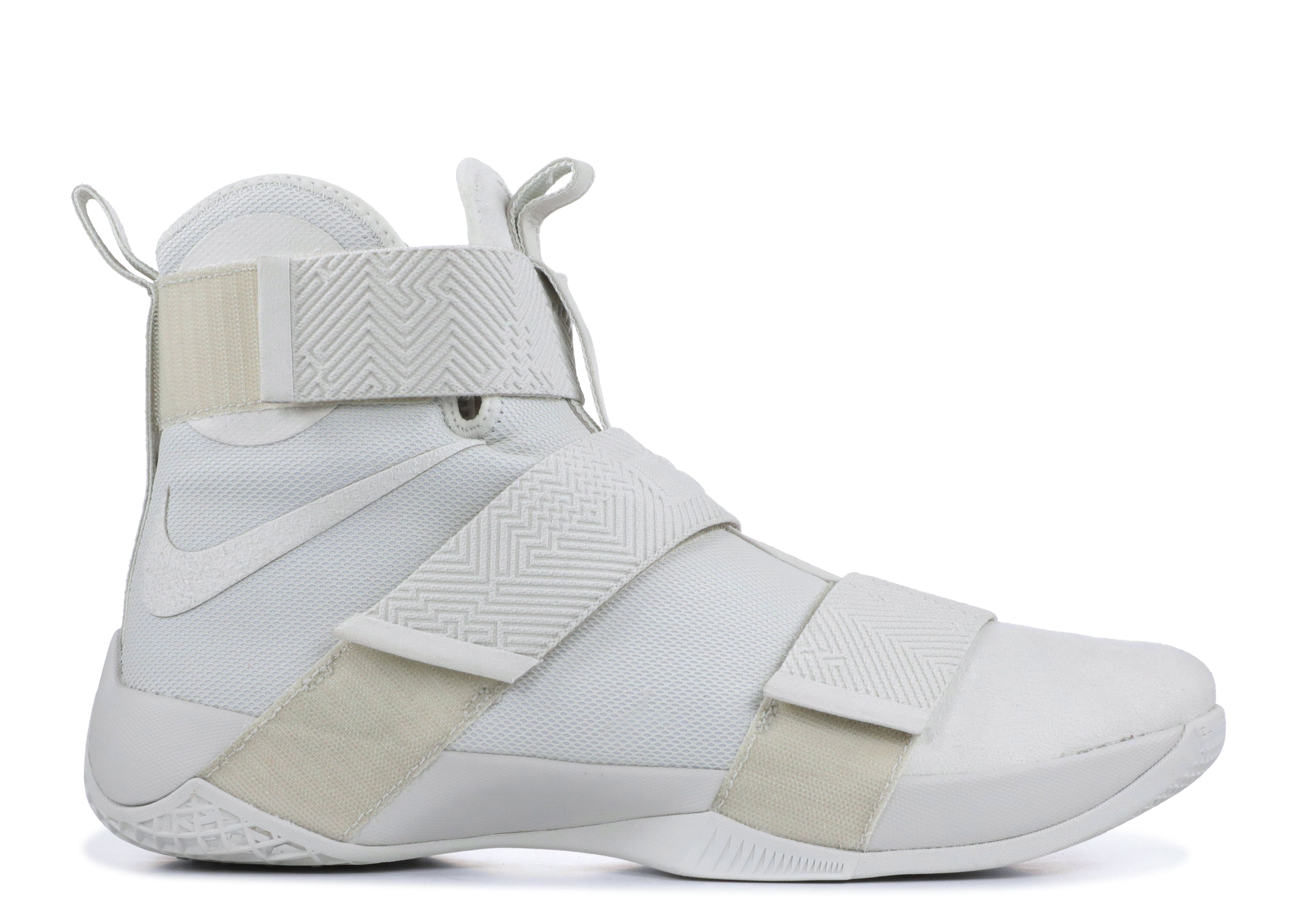 NIKE Lebron Soldier 10 Sfg Ep \'white\' In Gray - mens size 13 - EUC Nike LeBron Soldier 10 TB White Black Panda 856489-100 Men  main image 2