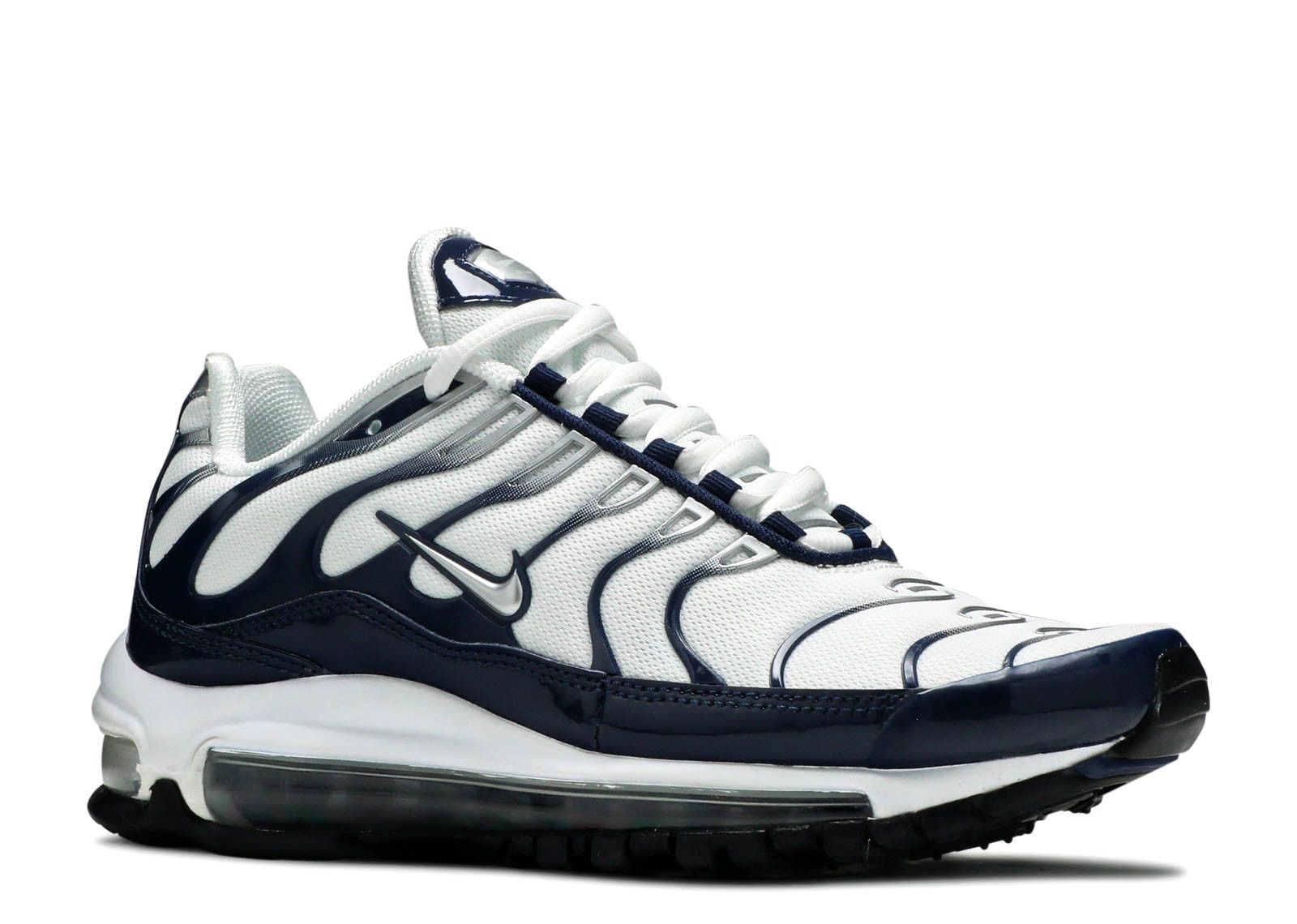 air max 97 plus white navy
