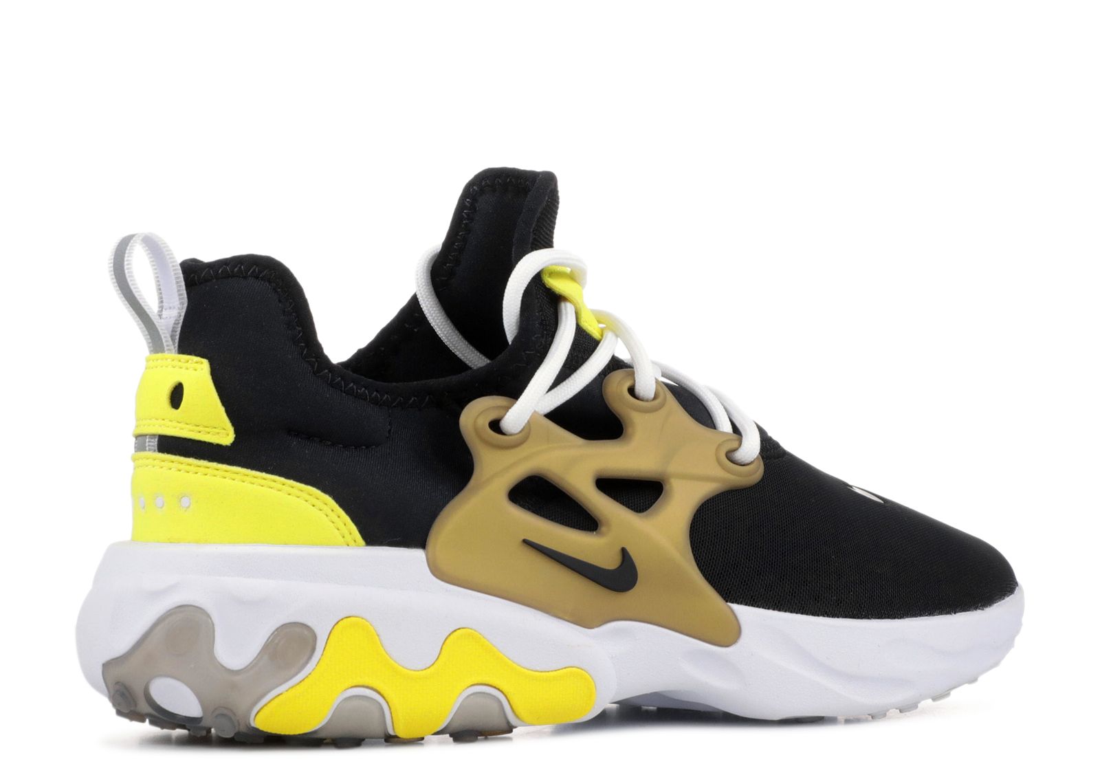 nike react presto yellow black