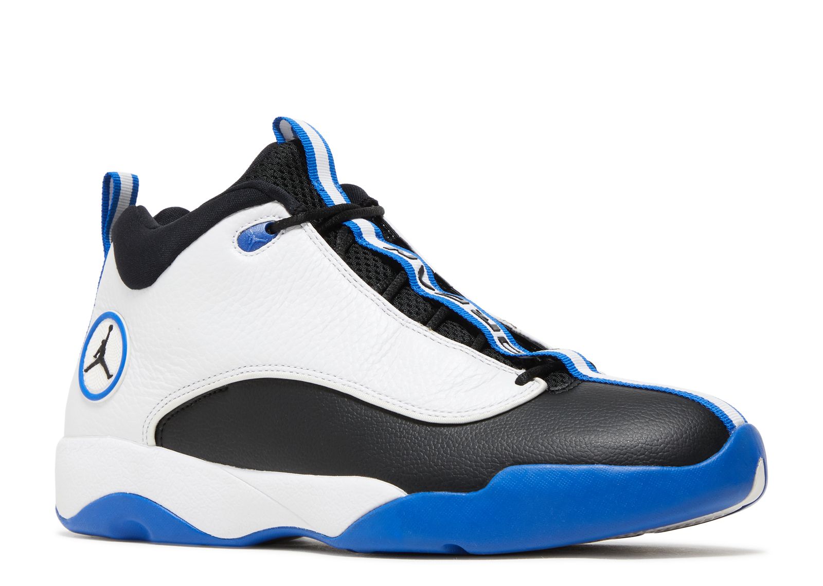 Jordan jumpman blue outlet and white