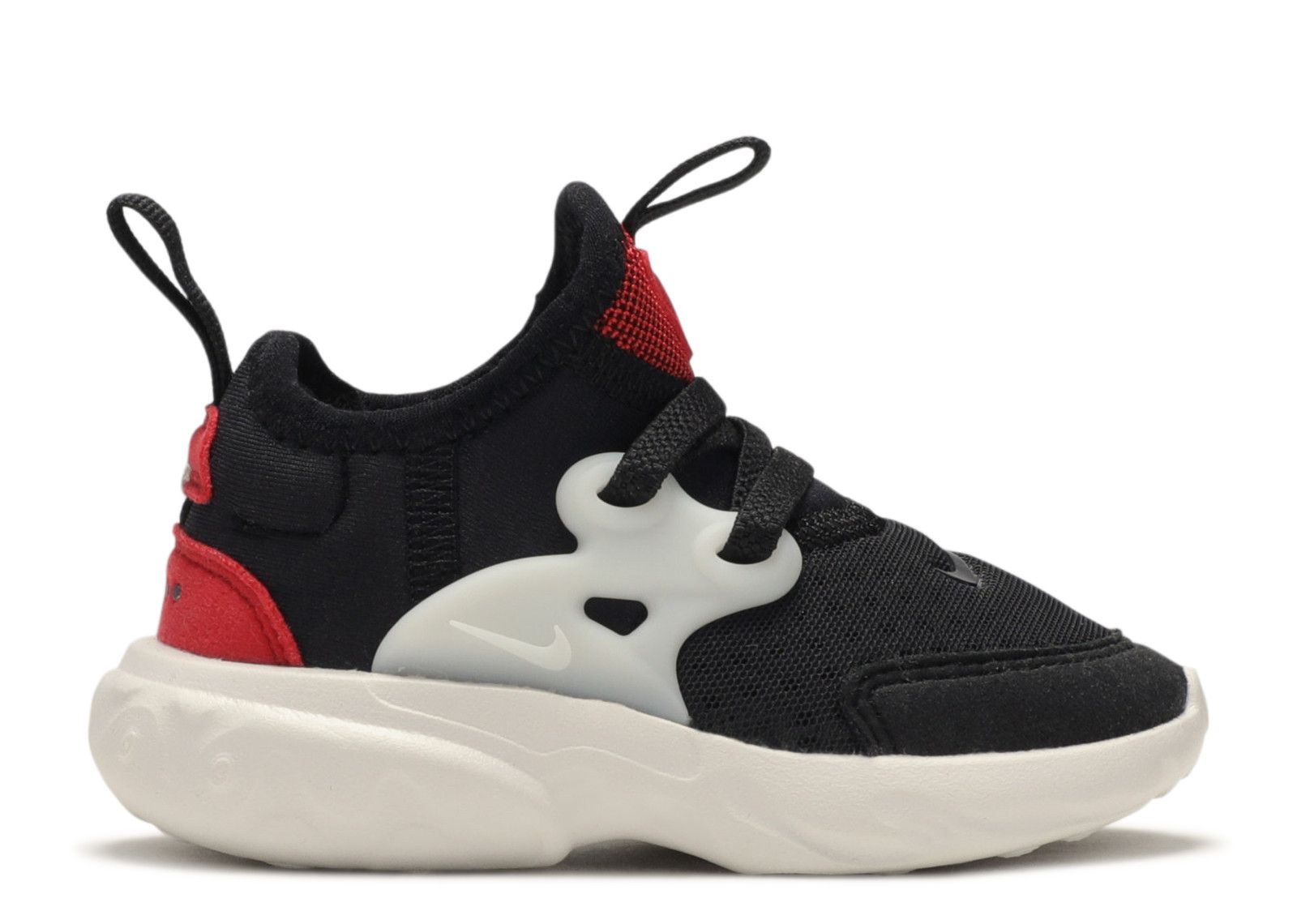 nike presto react black and red