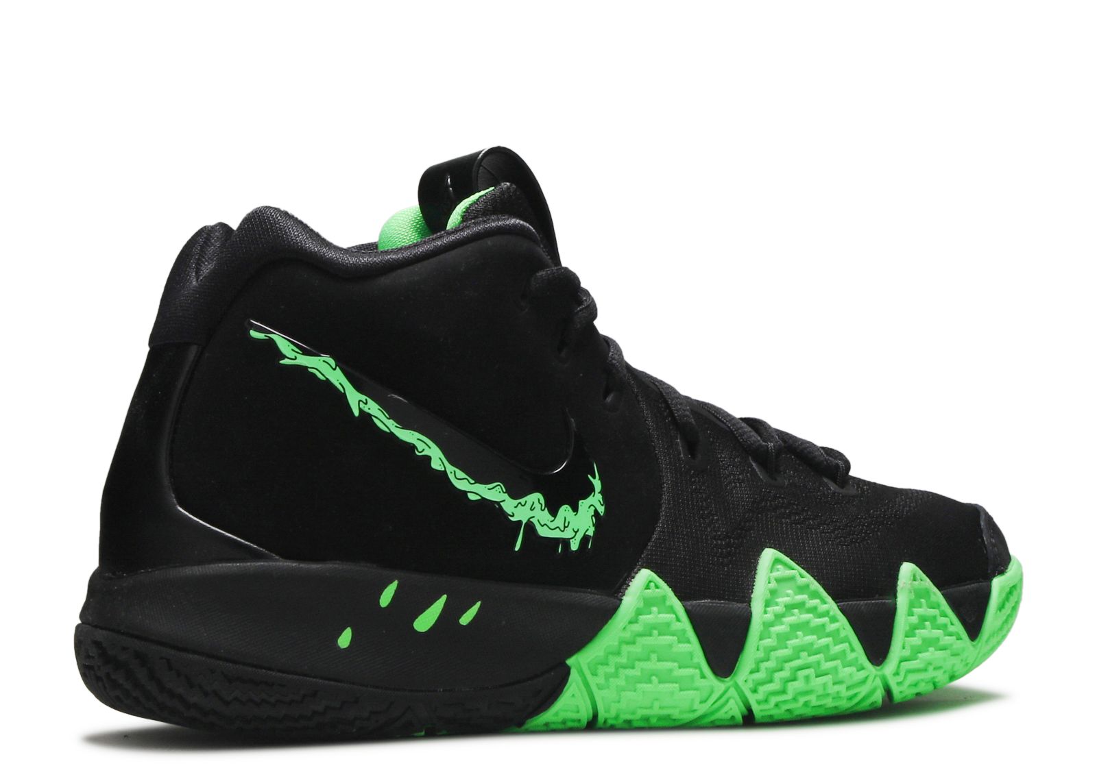 Nike kyrie 4 black/rage green grade school kids' shoe hotsell