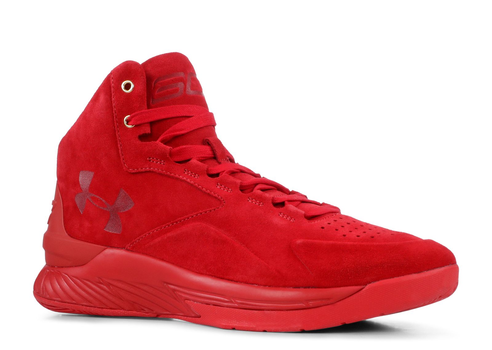 Curry 1 Lux Mid Suede 'Triple Red 