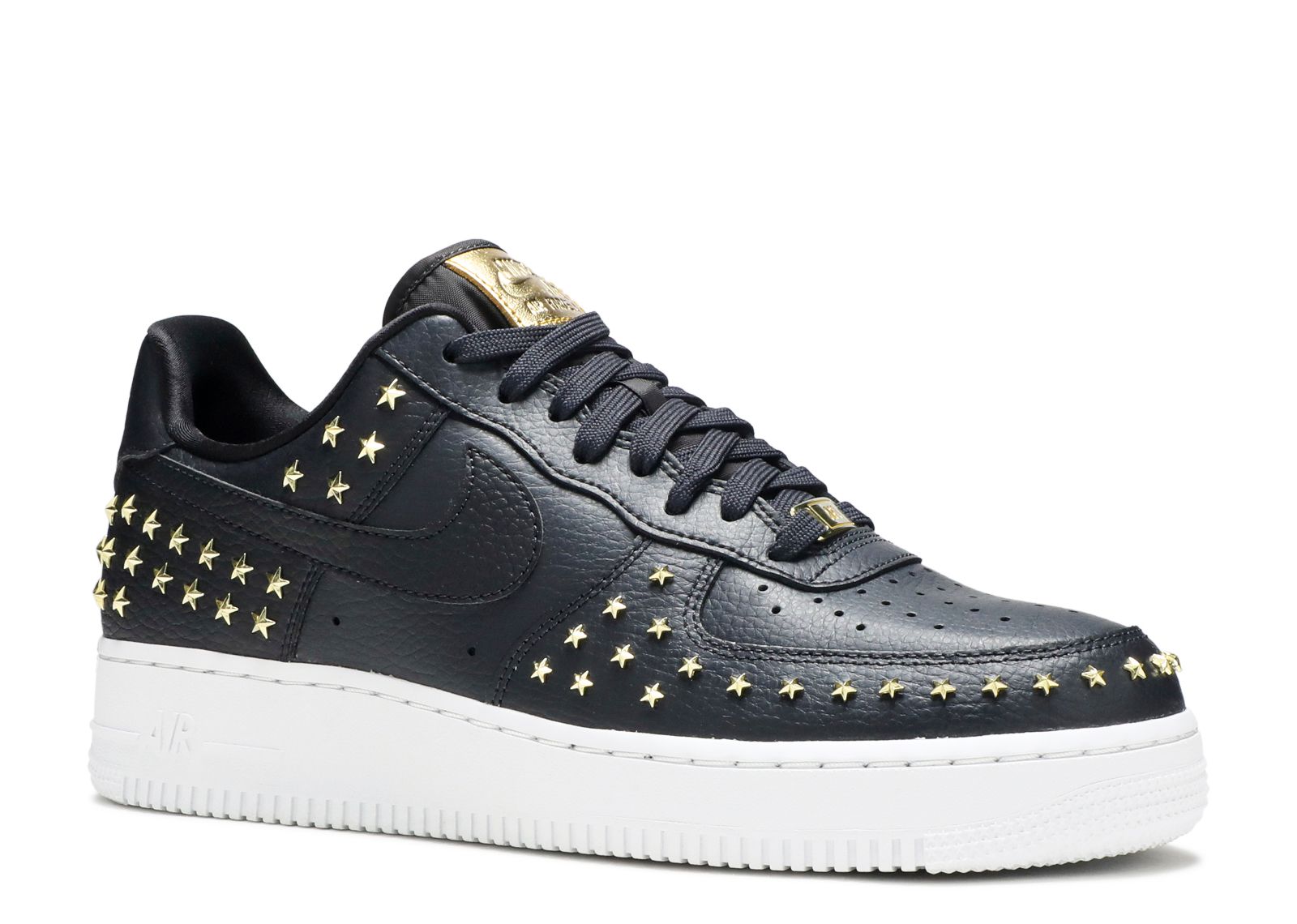 nike air force 1 black with gold stars