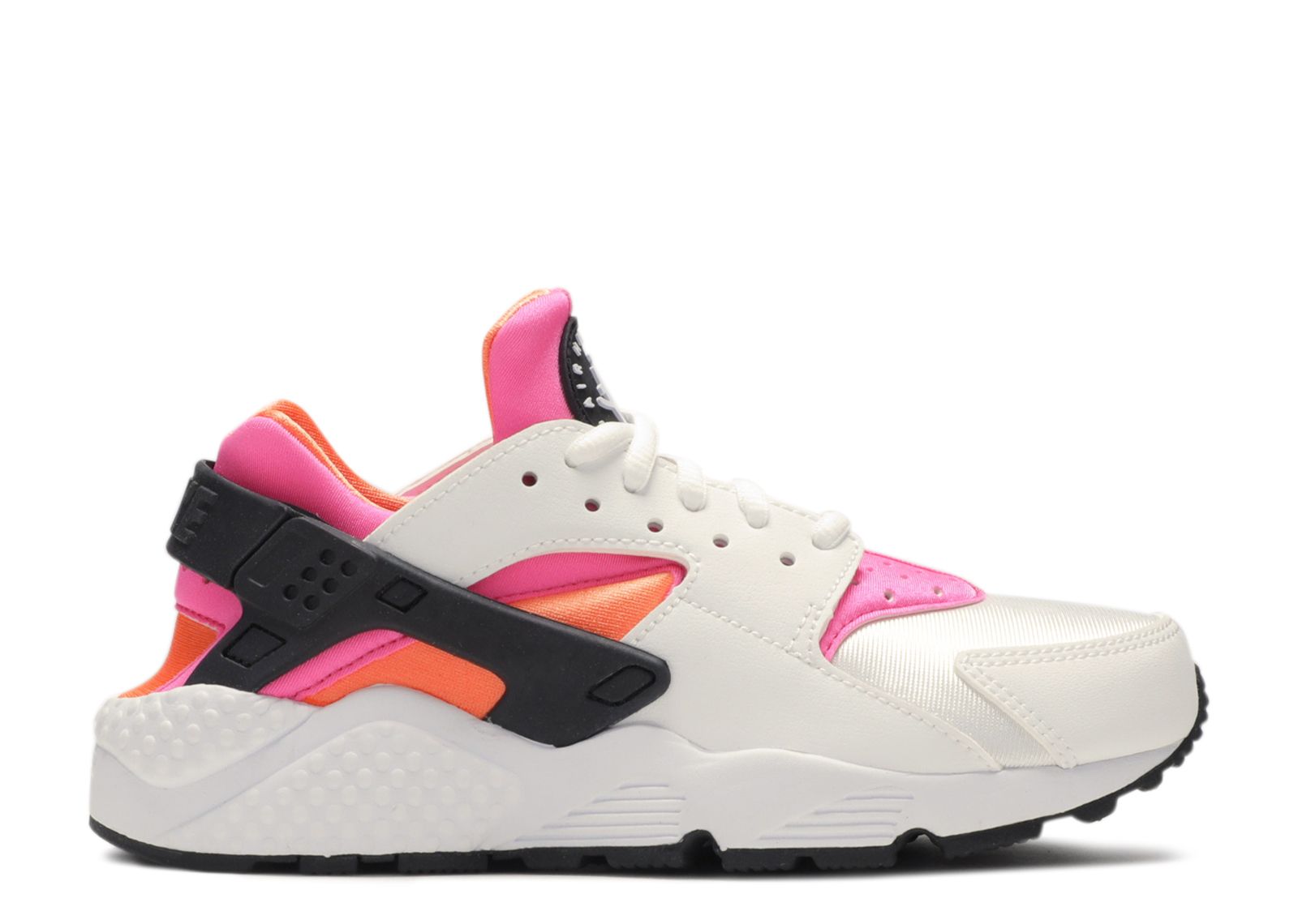 pink black and white huaraches