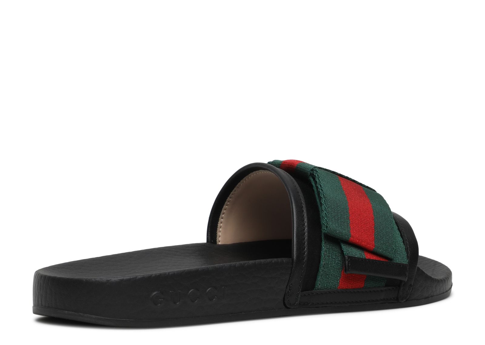 gucci satin bow slides