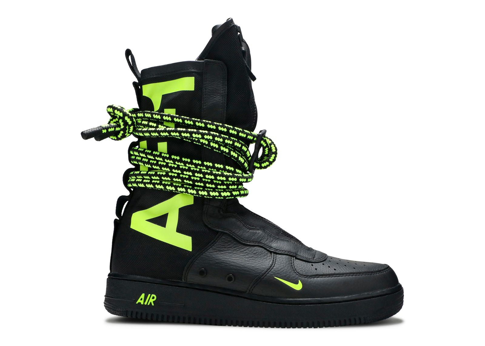SF Air Force 1 High 'Black Volt' - Nike - AA1128 003 - black/volt-black | Club