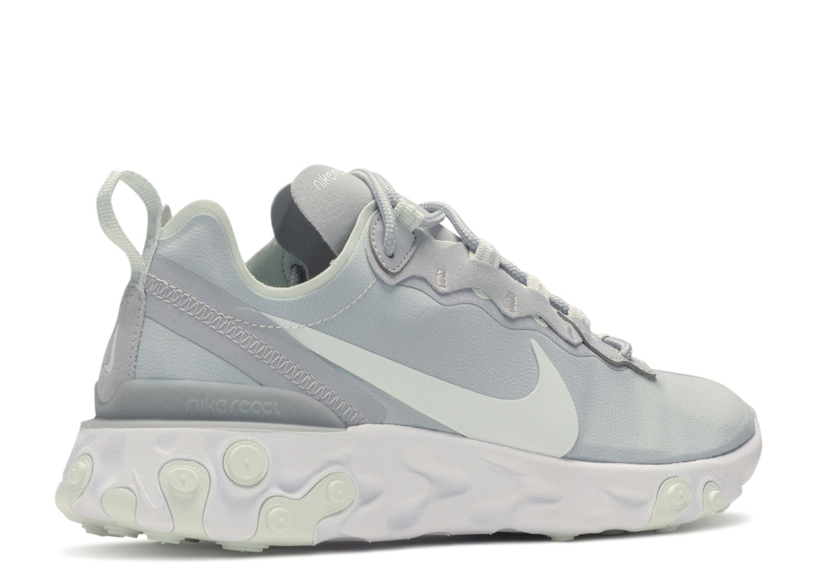 react element 55 trainers wolf grey ghost aqua white