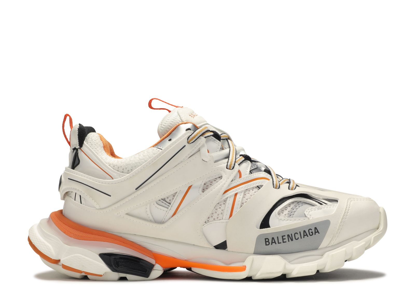 balenciaga track shoes white orange