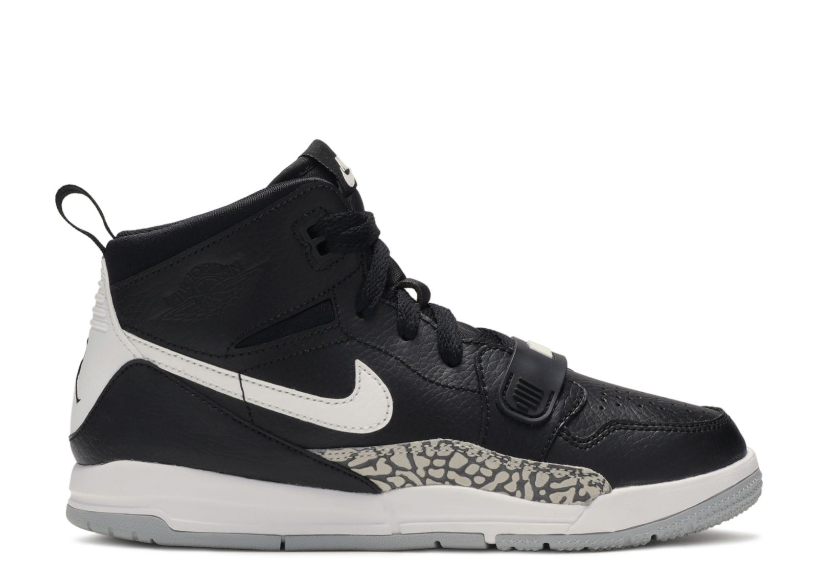 Jordan Legacy 312 PS Black Cement Air Jordan AT4047 001 black white Flight Club