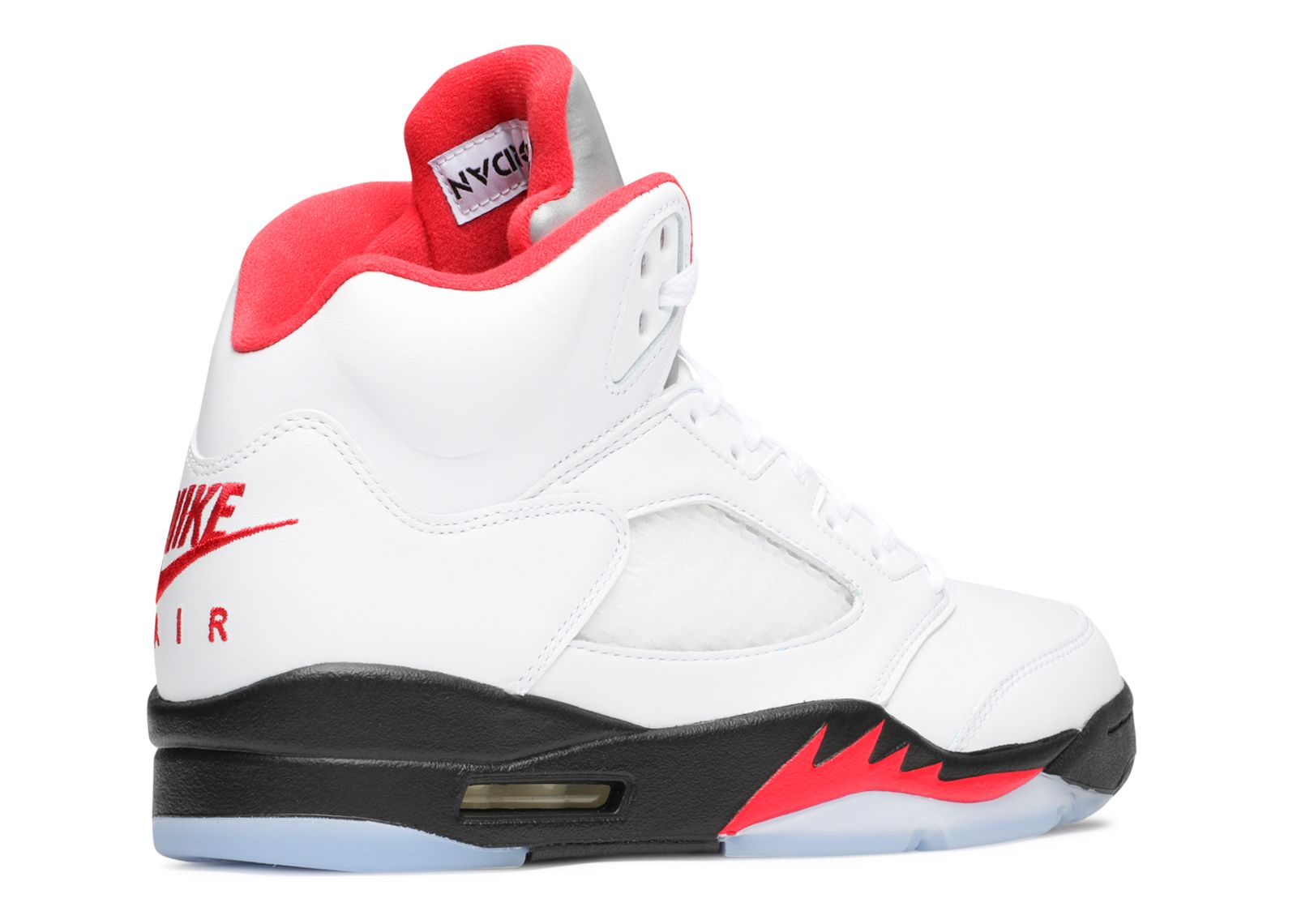 white red jordan 5