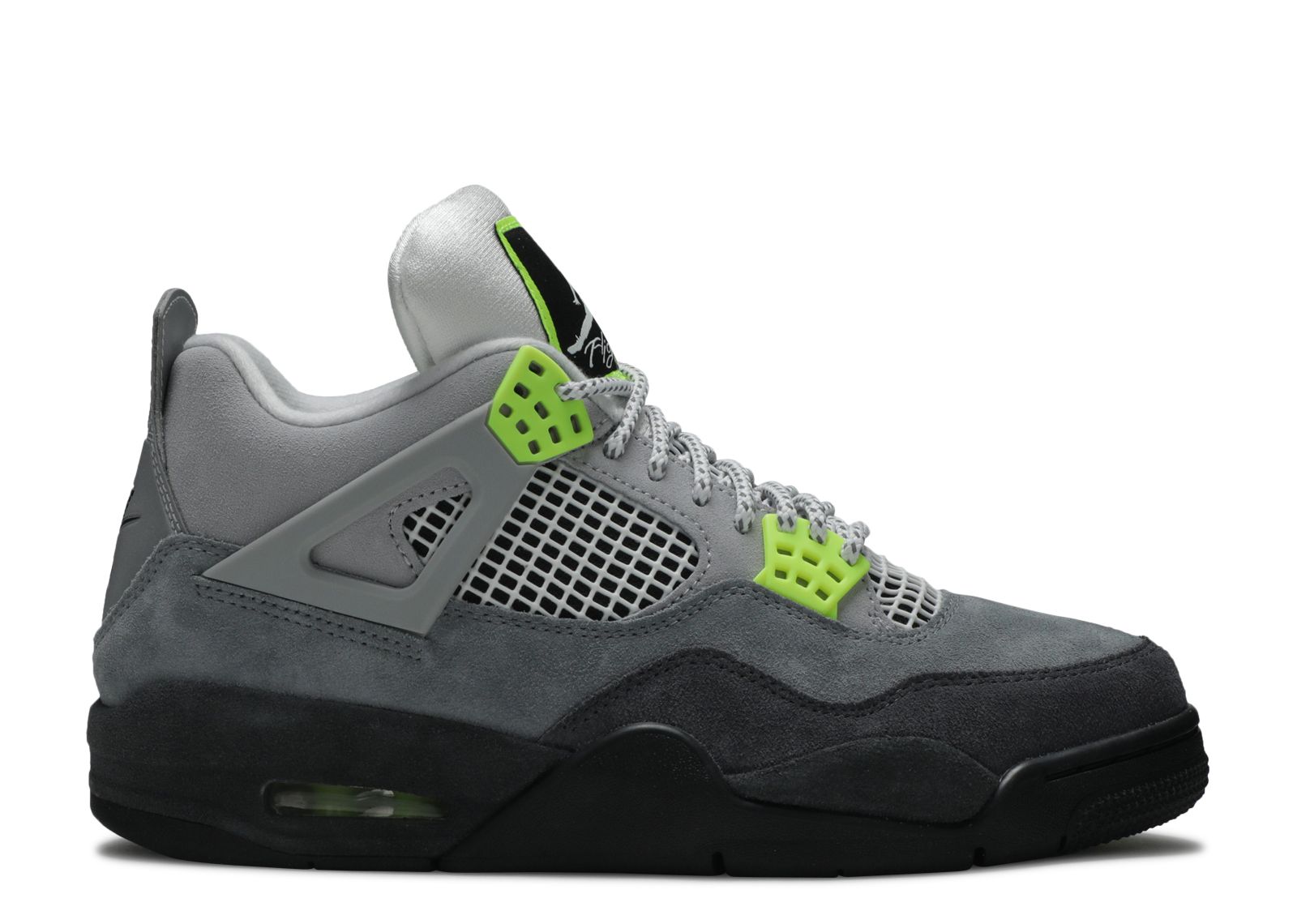 nike jordan 4 neon grey