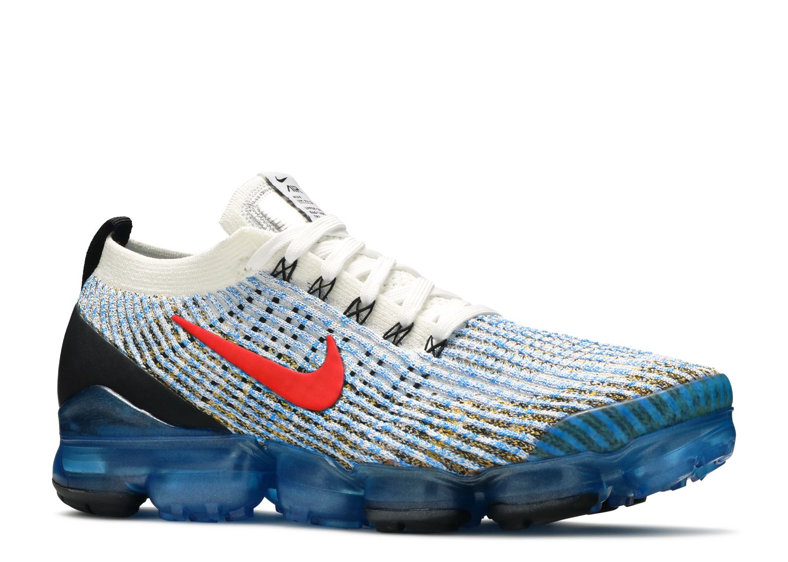 nike vapormax flyknit white and blue