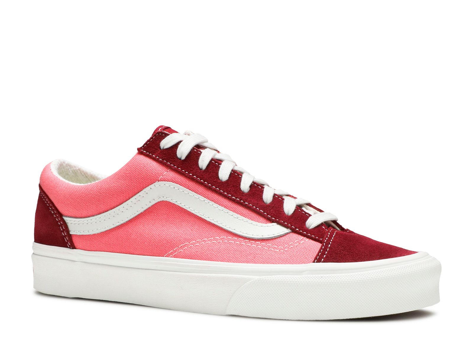 pink and red vans