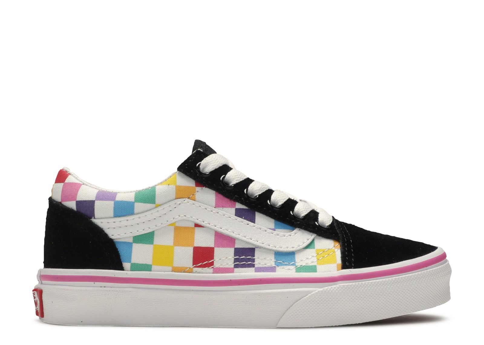 Old Skool Little Kids 'Rainbow Checkerboard'