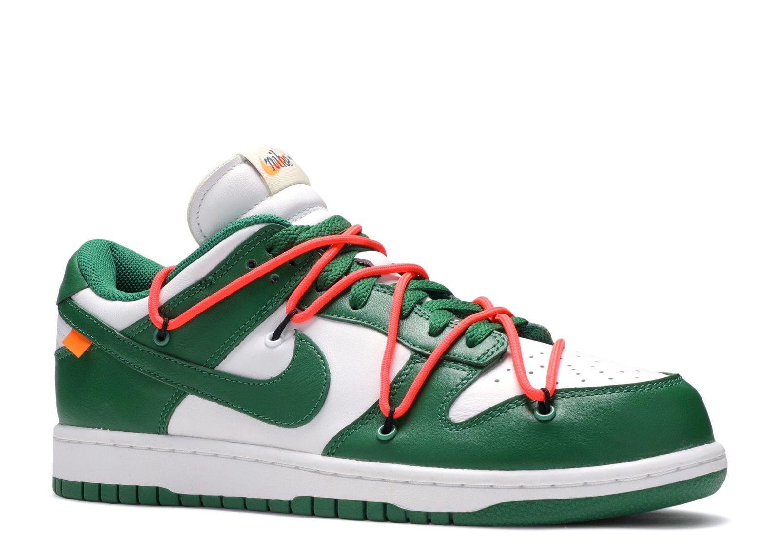 off white nike dunk low pine green