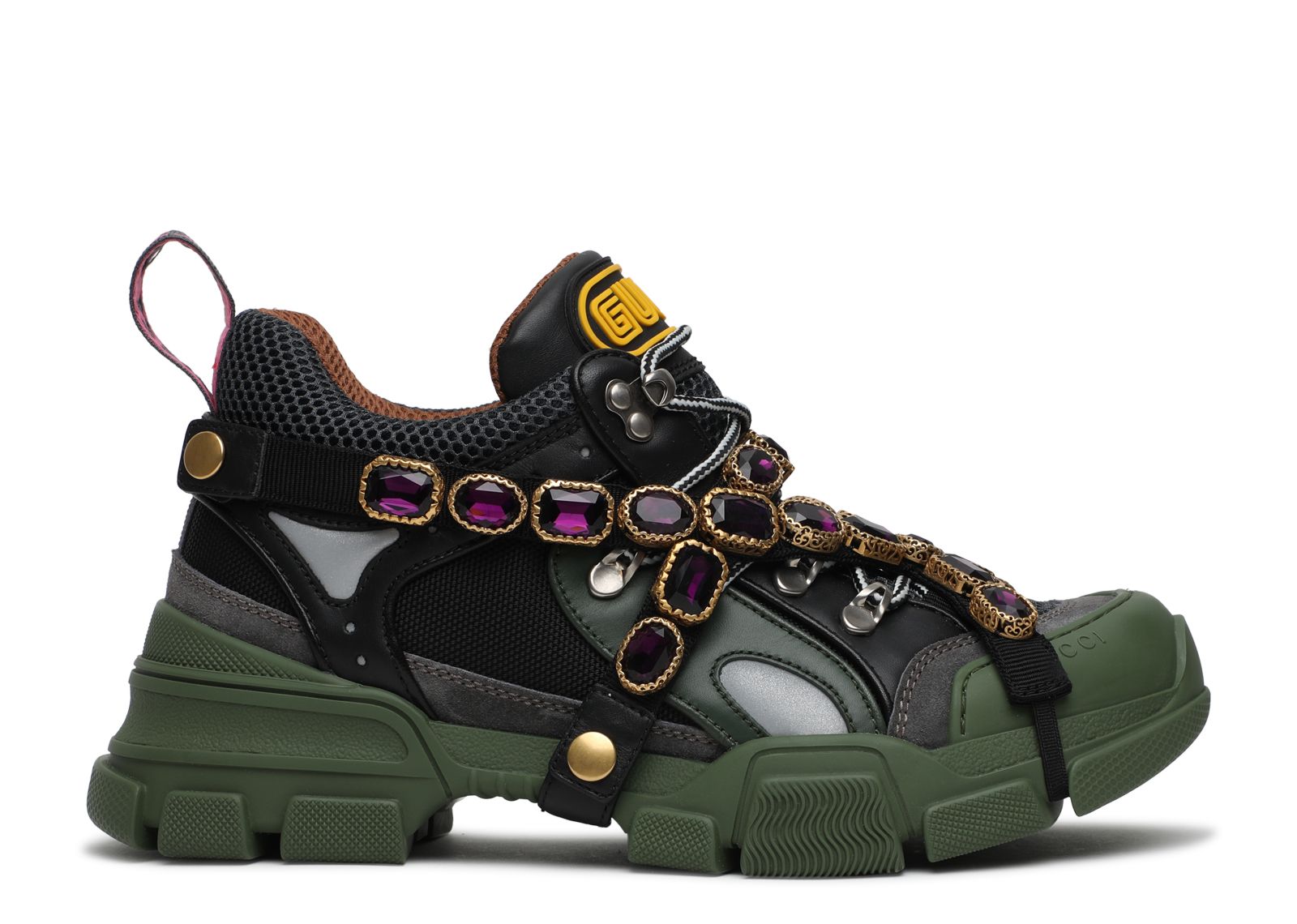 Gucci Wmns Flashtrek Crystals 'Green' - Gucci - 537355 GGZ30 1261