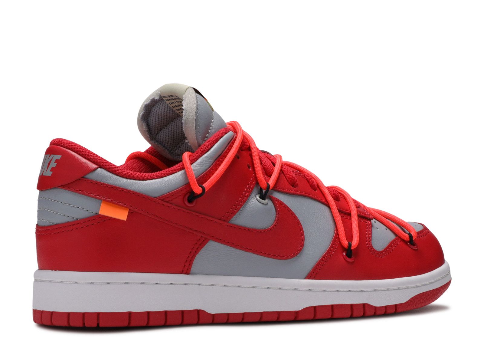 Off White X Dunk Low 'University Red' Nike CT0856 600