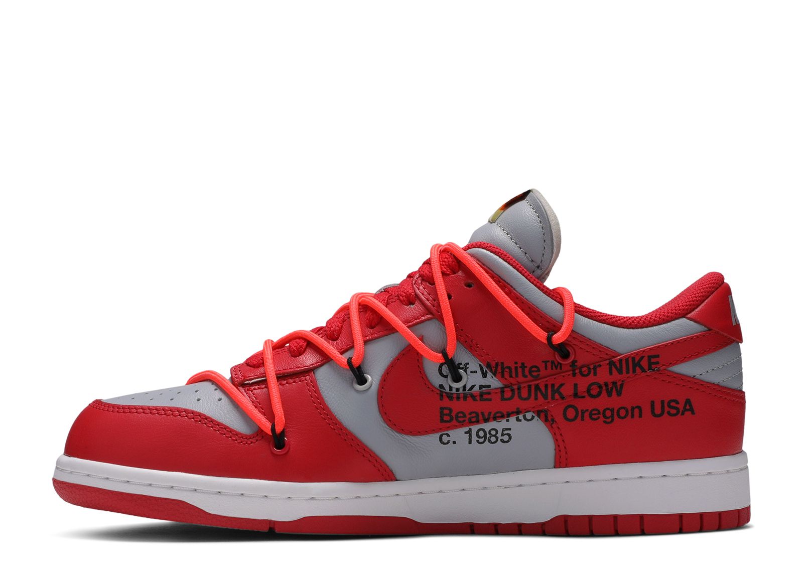 Off White x Dunk Low University Red