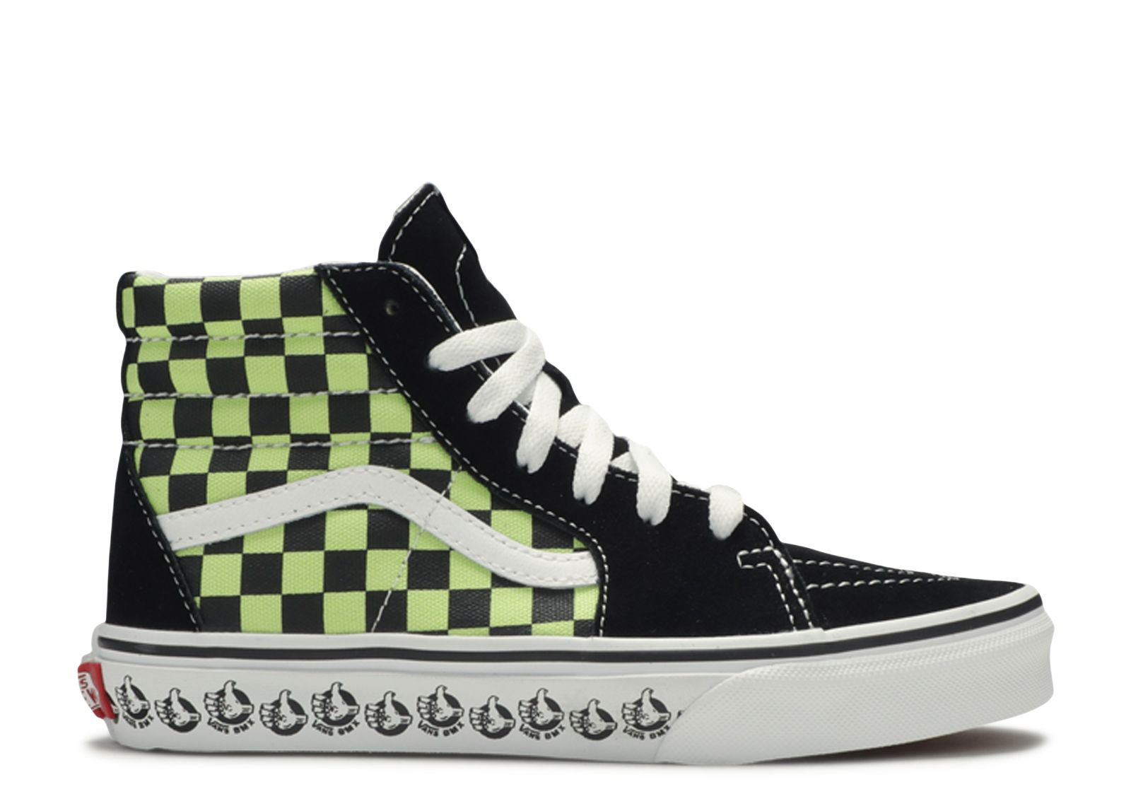 BMX Sk8-Hi Zip Kids 'Black Sharp Green'