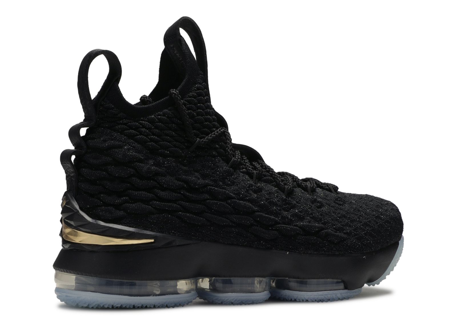 lebron xv black metallic gold