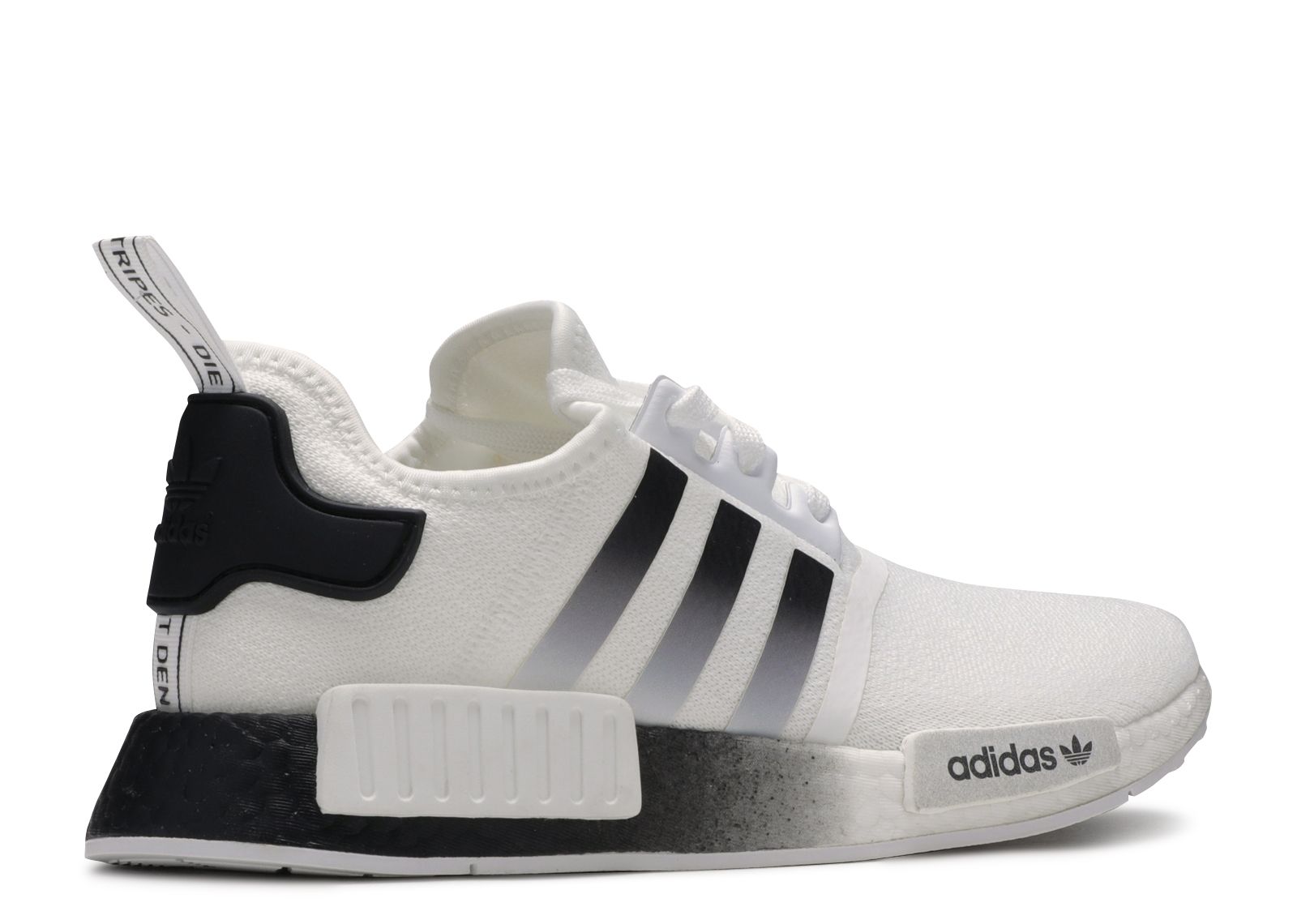 Nmd white shop black gradient