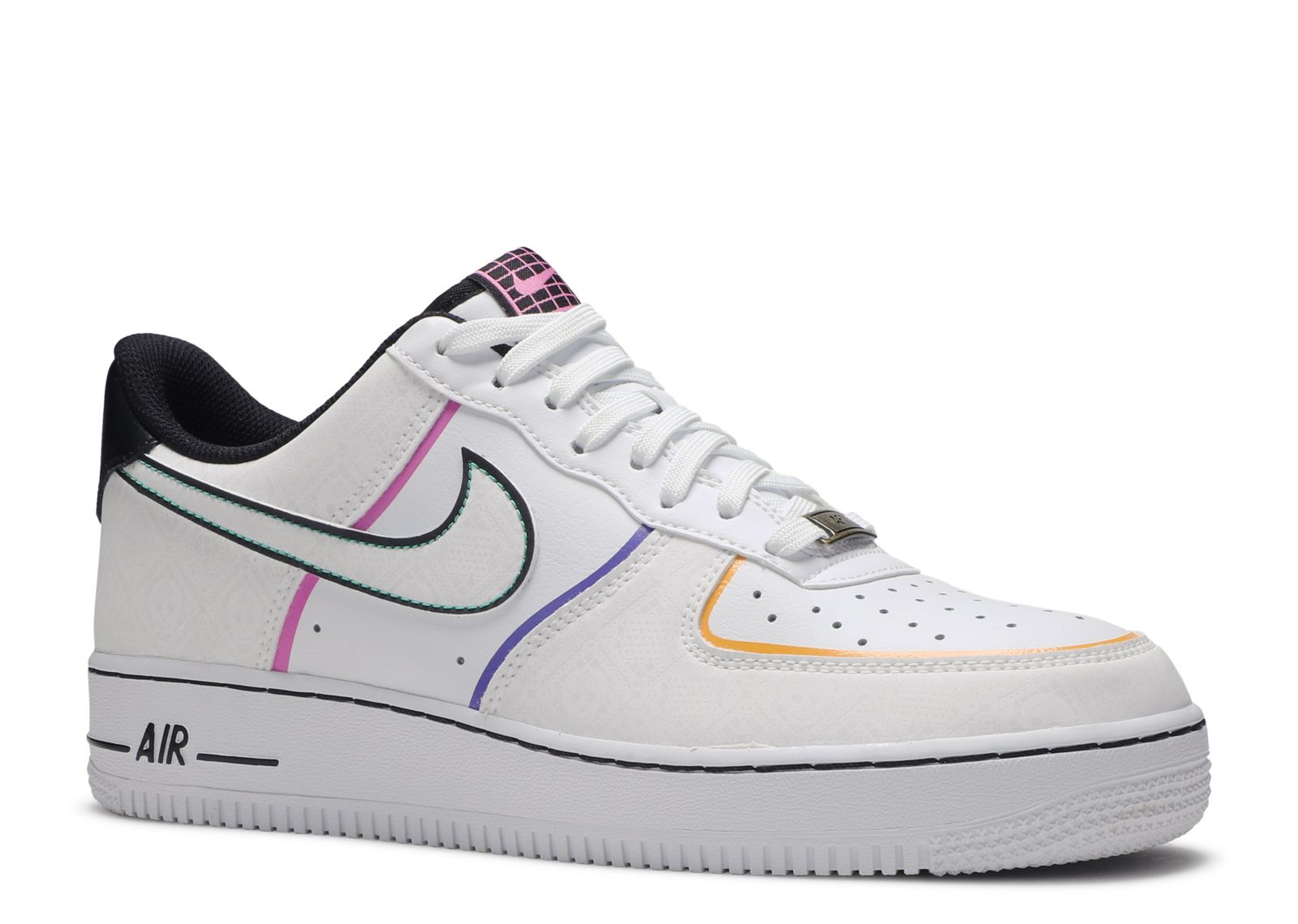 Air Force 1 Low 'Day Of The Dead' - Nike - CT1138 100 -  white/white/black/kinetic green | Flight Club