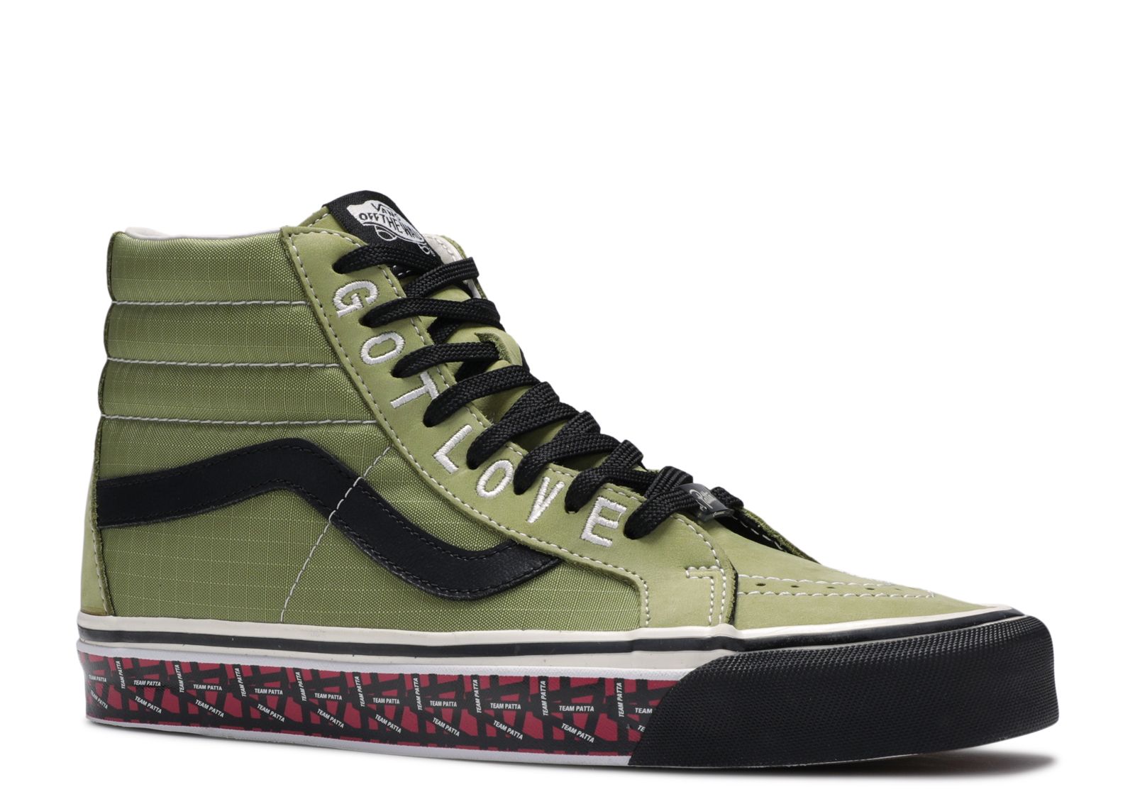 Patta X SK8 Hi 38 DX Got Love For All Vans VN0A38GFTER1 moss black Flight Club