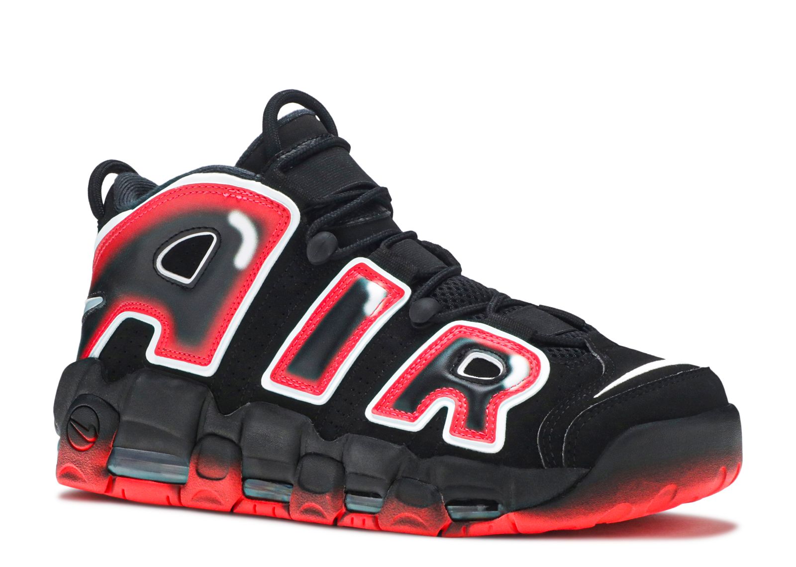 black and red nike uptempo