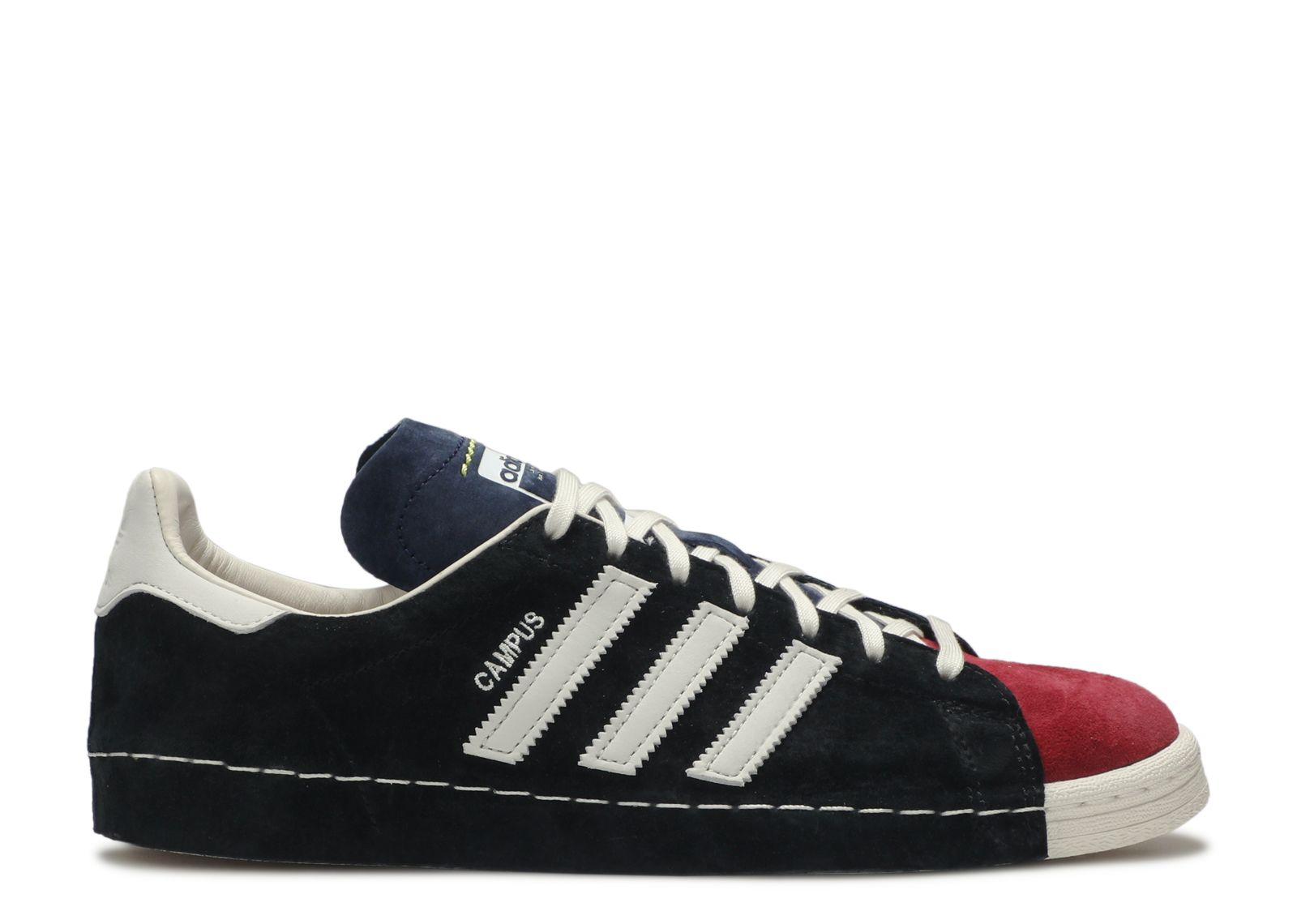 Shun Hirose X Campus 80s Recouture Adidas Fw76 Footwear Black Footwear White Red Flight Club