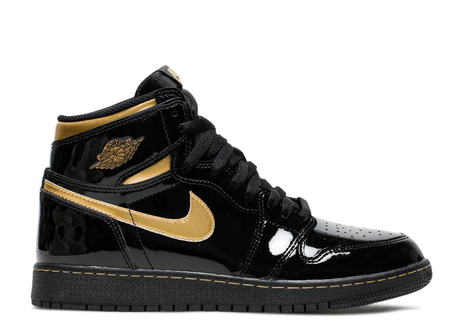 black and gold high top jordans