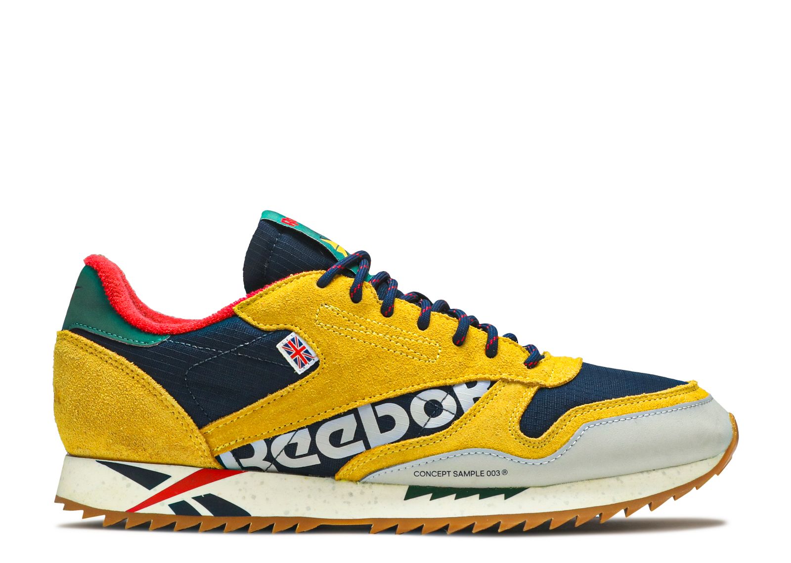 Classic Leather Ripple Altered Yellow Navy Reebok DV7194 yellow navy red green Flight Club Japan