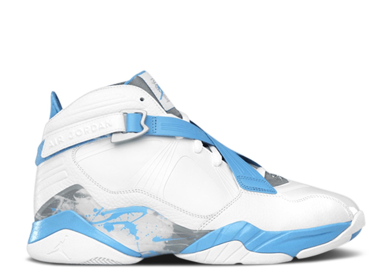 Jordan 8 blue deals and white