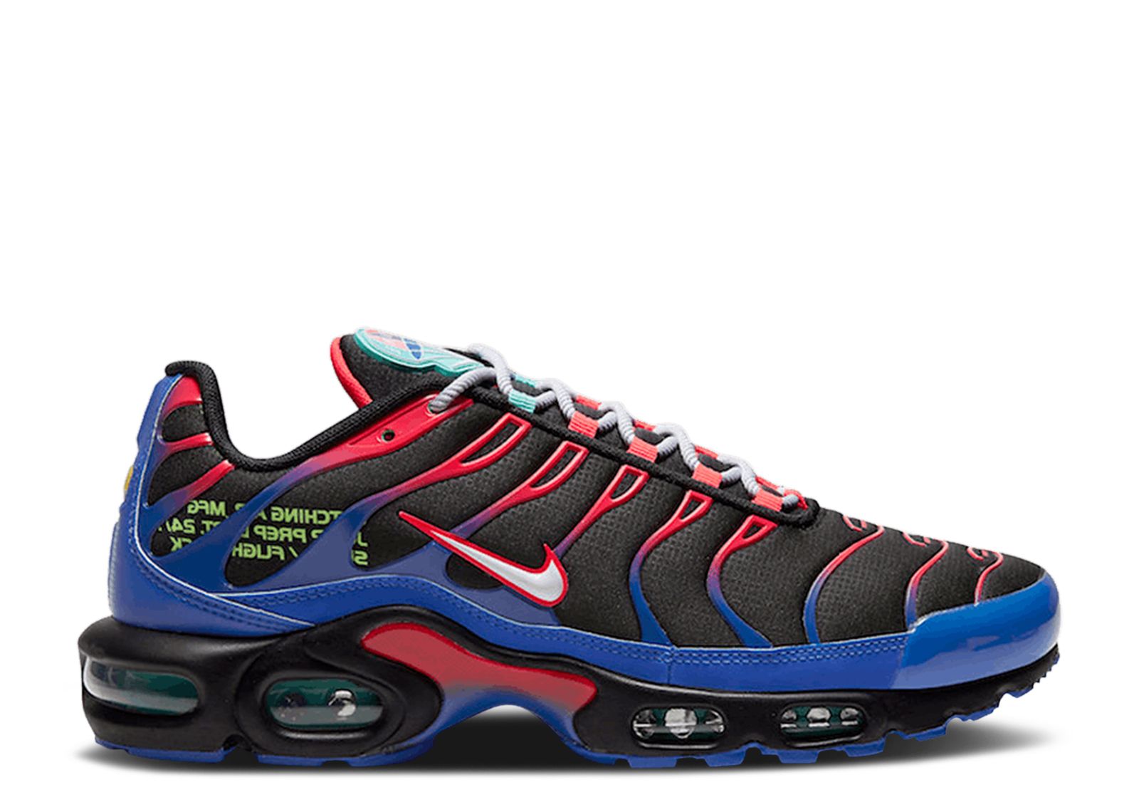 Nike air max discount plus black/white/laser crimson/hyper royal