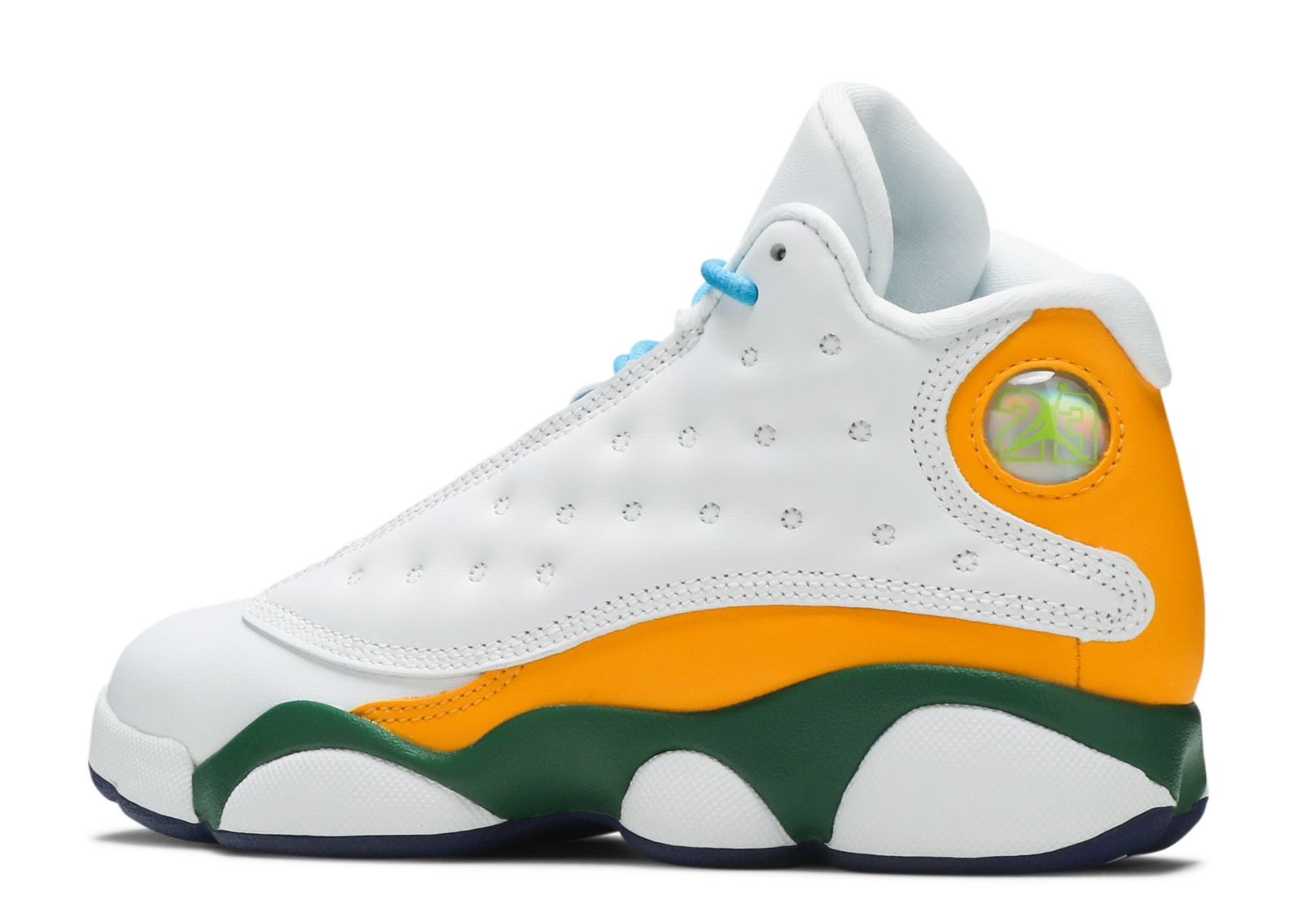 jordan 13 yellow and green