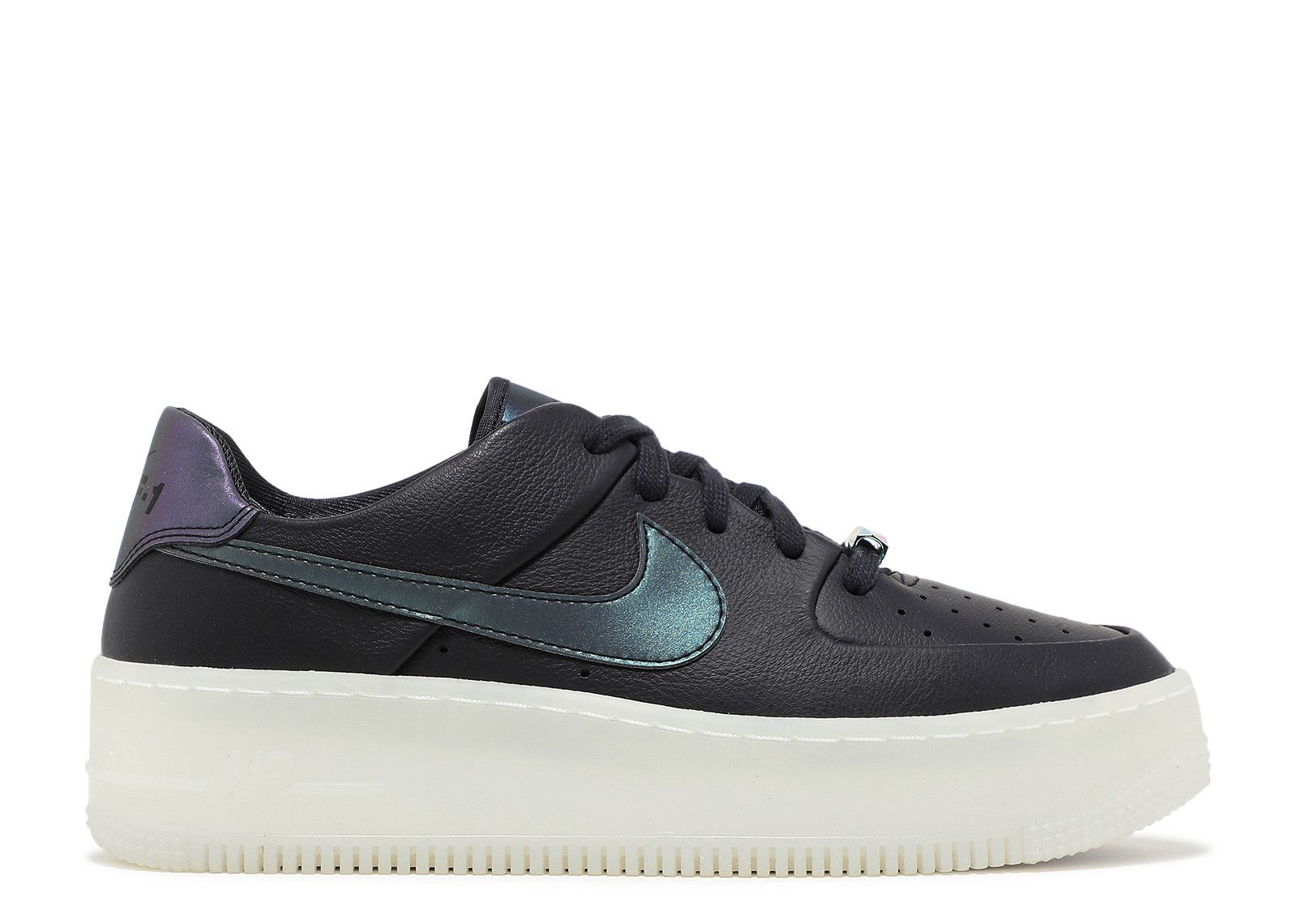 Wmns Air Force 1 Sage Low LX Oil Grey Nike AR5409 004 oil grey black white Flight Club