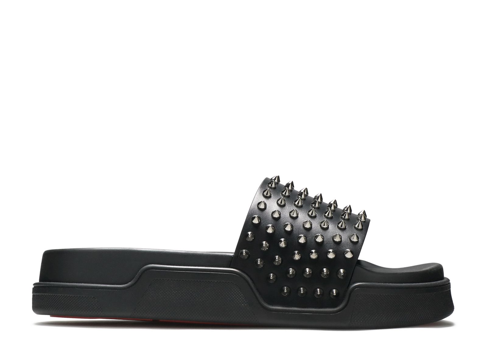 特別オファー Fun Pool Louboutin Christian Slide Christian - 'Black' 靴