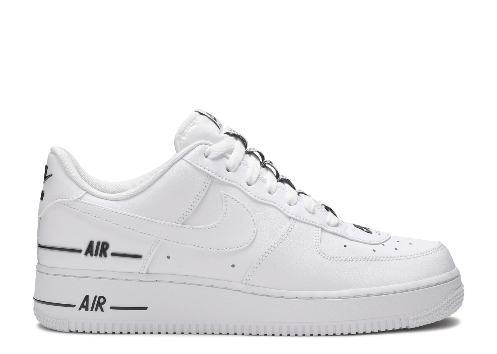 Nike Air Force 1 07 LV8 3 Double Air White Black Men Size 10 (CJ1379-100)